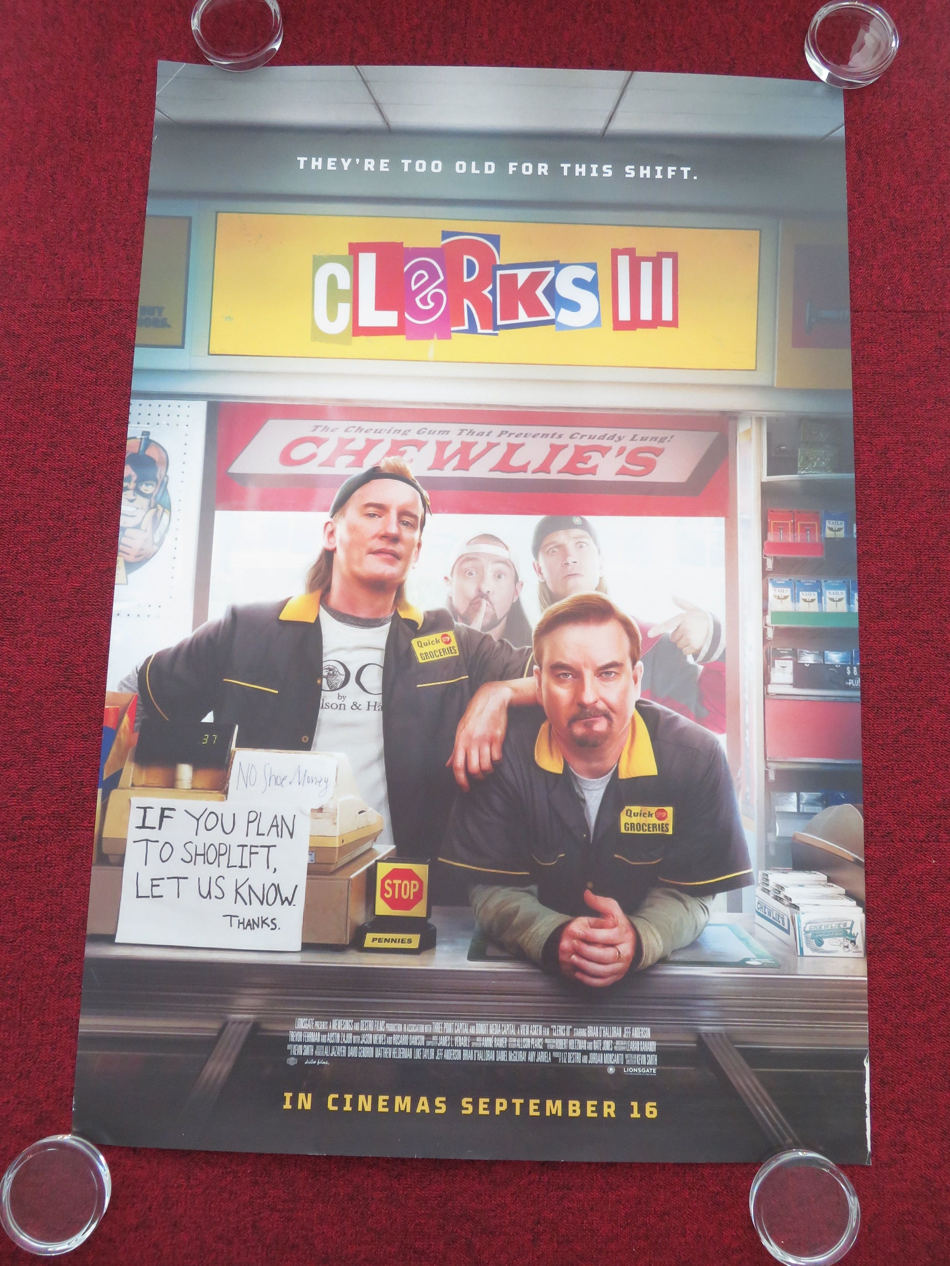 Clerks III US One Sheet Rolled Poster Brian O'Halloran Jeff Anderson 2022 Movie posters