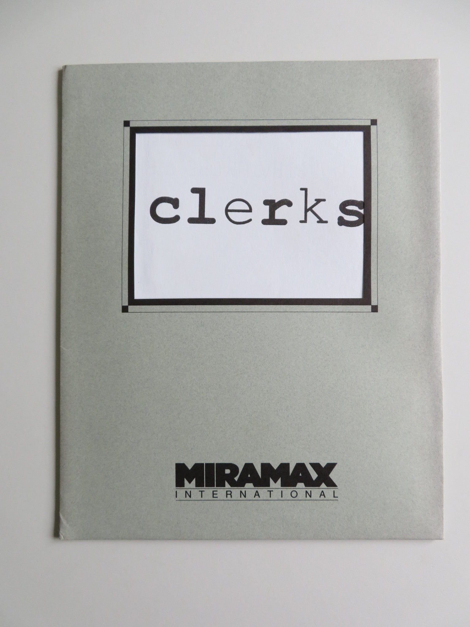 CLERKS PRESS KIT 1994 BRIAN O'HALLORAN JEFF ANDERSON JASON MEWES KEVIN SMITH Movie posters