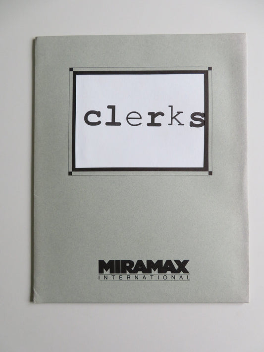 CLERKS PRESS KIT 1994 BRIAN O'HALLORAN JEFF ANDERSON JASON MEWES KEVIN SMITH Movie posters