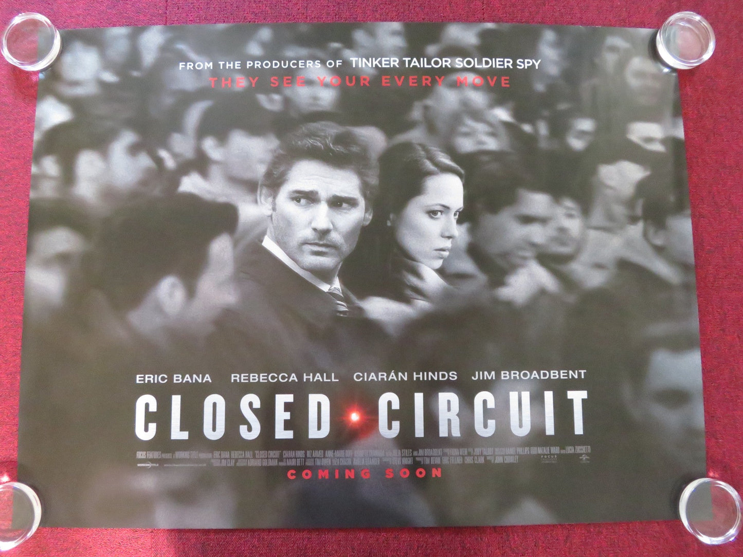 CLOSED CIRCUIT UK QUAD ROLLED POSTER ERIC BANA REBECCA HALL 2013 Rendezvous Cinema Movie posters