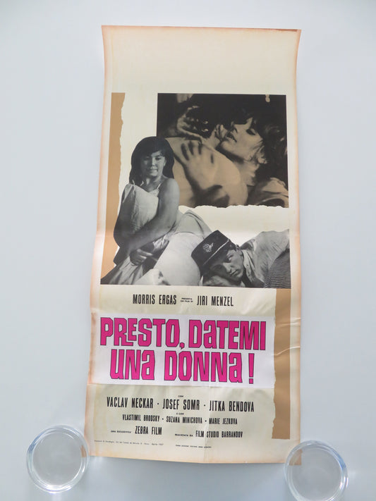 Closely Watched trains Italian Locandina Poster Vaclav Neckar Josef Somr 1967 Movie posters
