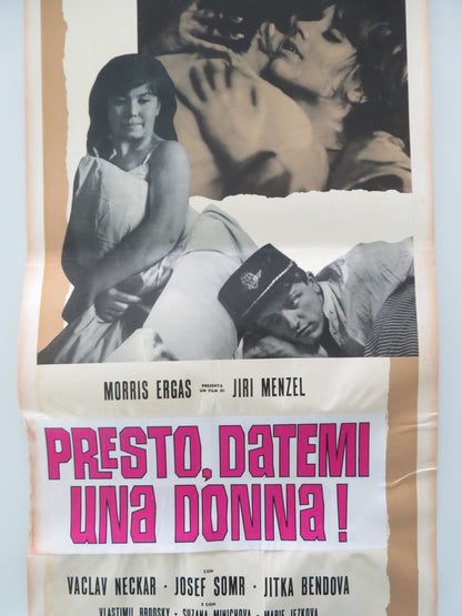 Closely Watched trains Italian Locandina Poster Vaclav Neckar Josef Somr 1967 Movie posters