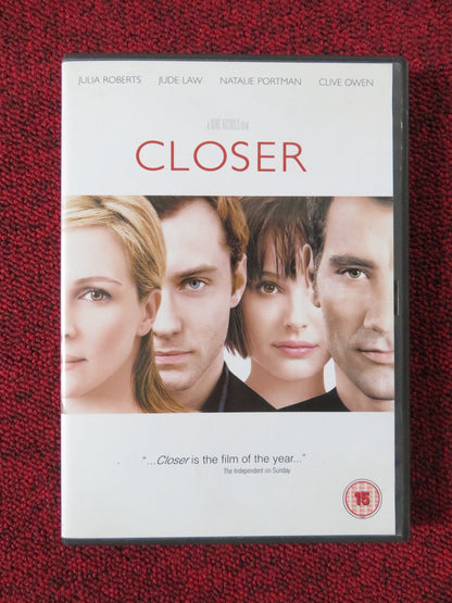 CLOSER (DVD) NATALIE PORTMAN JUDE LAW JULIA ROBERTS 2004 REGION 2 Rendezvous Cinema Movie posters