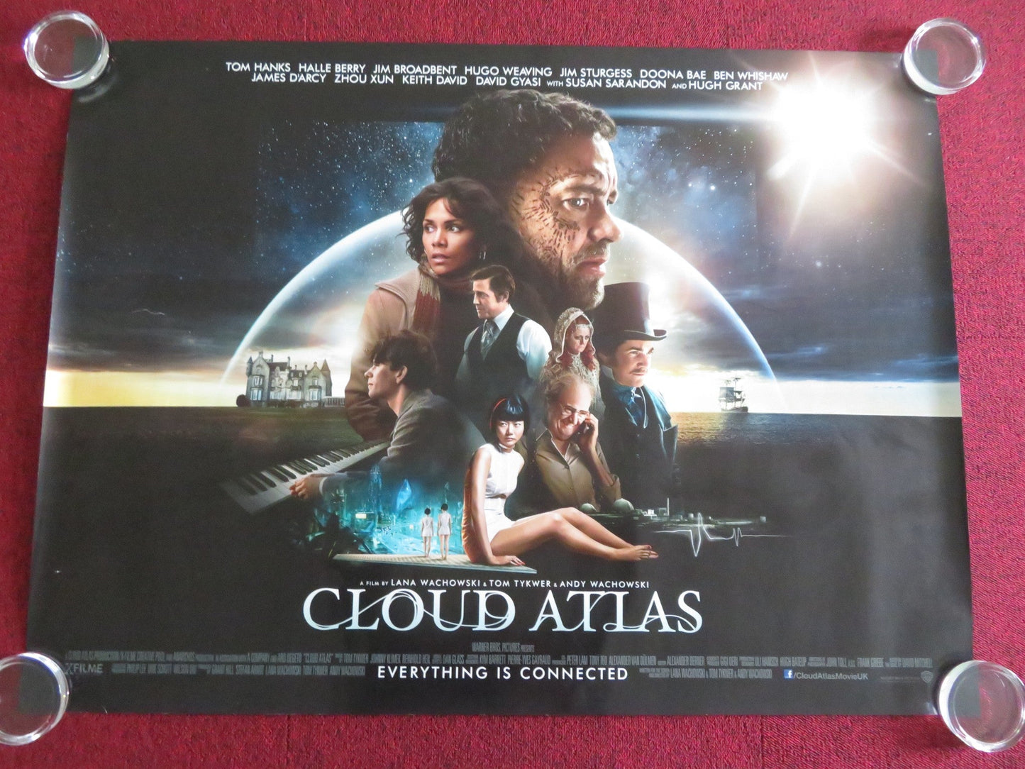 CLOUD ATLAS UK QUAD ROLLED POSTER TOM HANKS HALLE BERRY 2012 Movie posters