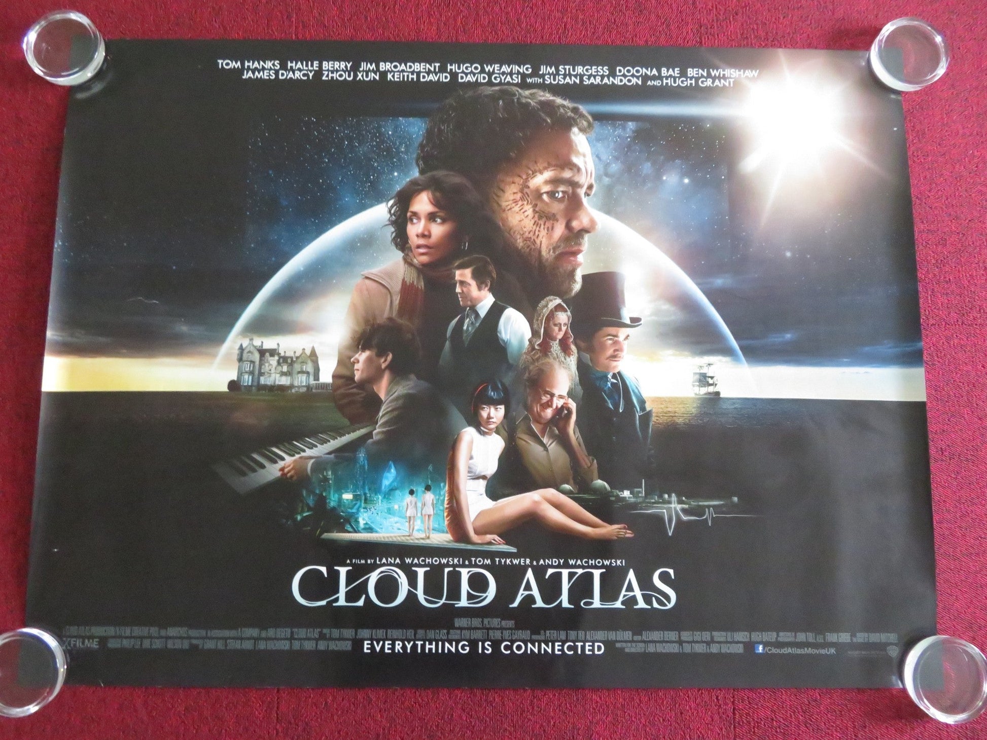 CLOUD ATLAS UK QUAD ROLLED POSTER TOM HANKS HALLE BERRY 2012 Movie posters