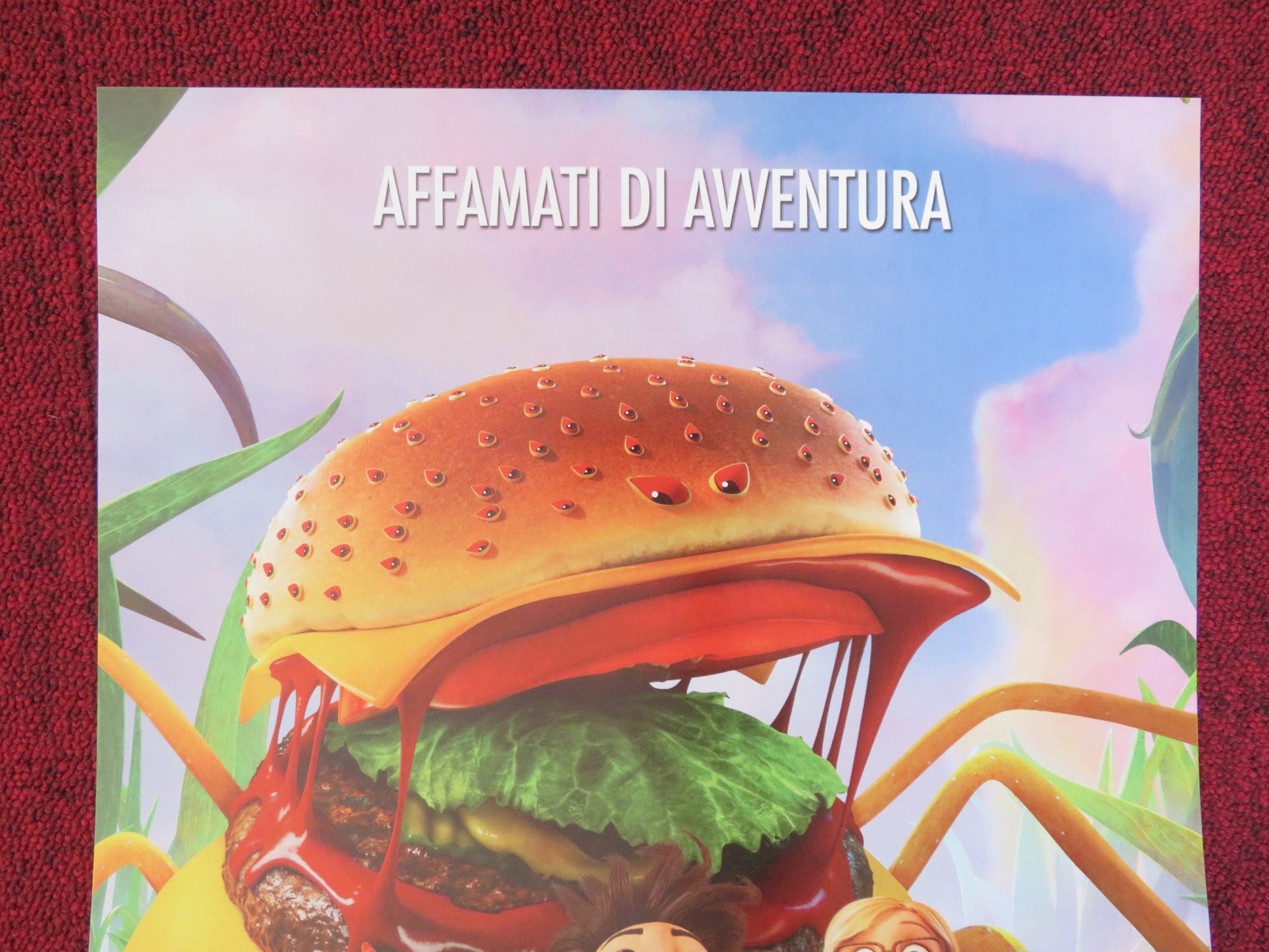 CLOUDY WITH A CHANCE OF MEATBALLS 2 ITALIAN LOCANDINA POSTER JAMES CAAN 2013 Rendezvous Cinema Movie posters
