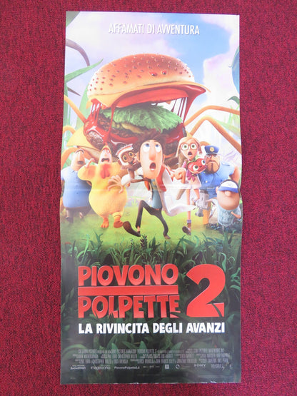 CLOUDY WITH A CHANCE OF MEATBALLS 2 ITALIAN LOCANDINA POSTER JAMES CAAN 2013 Rendezvous Cinema Movie posters