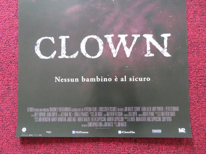 CLOWN ITALIAN LOCANDINA POSTER ANDY POWERS LAURA ALLEN 2014 Rendezvous Cinema Movie posters