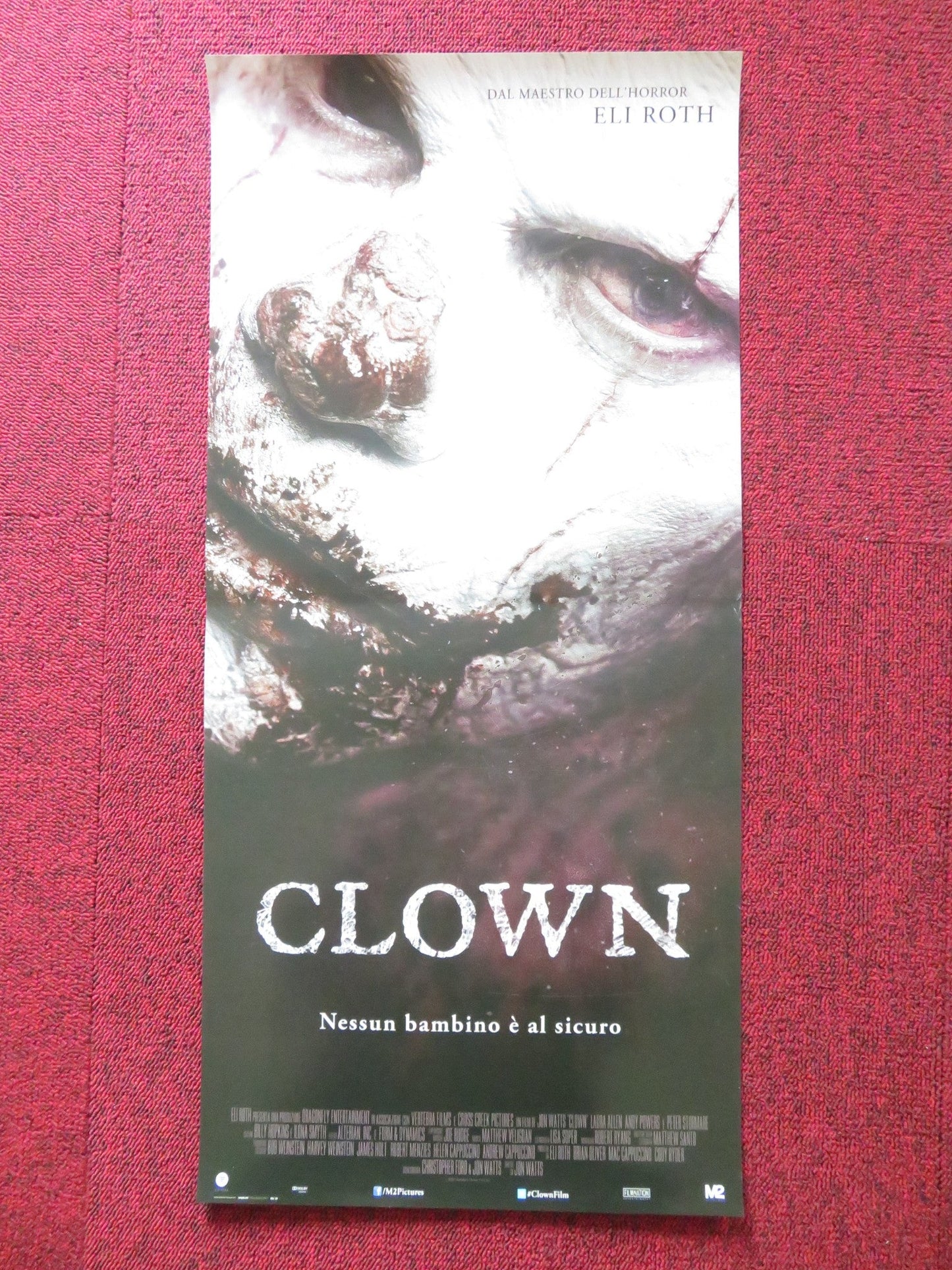 CLOWN ITALIAN LOCANDINA POSTER ANDY POWERS LAURA ALLEN 2014 Rendezvous Cinema Movie posters