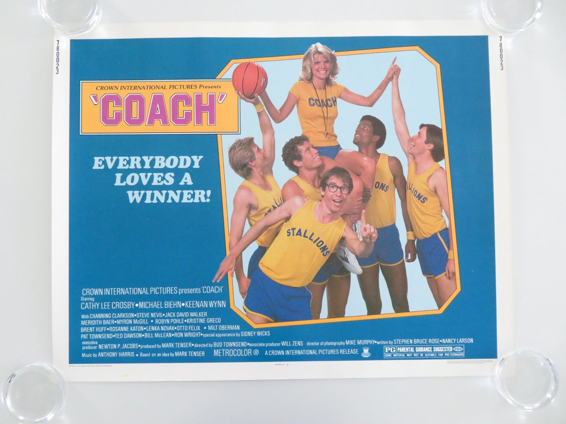 COACH US HALF SHEET (22"x 28") POSTER CATHY LEE CROSBY MICHAEL BIEHN 1978 Movie posters