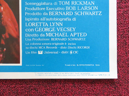 COAL MINER'S DAUGHTER - G ITALIAN FOTOBUSTA POSTER SISSY SPACEK LEE JONES 1980 Rendezvous Cinema Movie posters