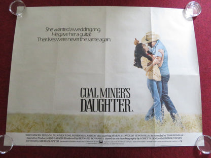 COAL MINER'S DAUGHTER UK QUAD ROLLED POSTER SISSY SPACEK TOMMY LEE JONES 1980 Rendezvous Cinema Movie posters