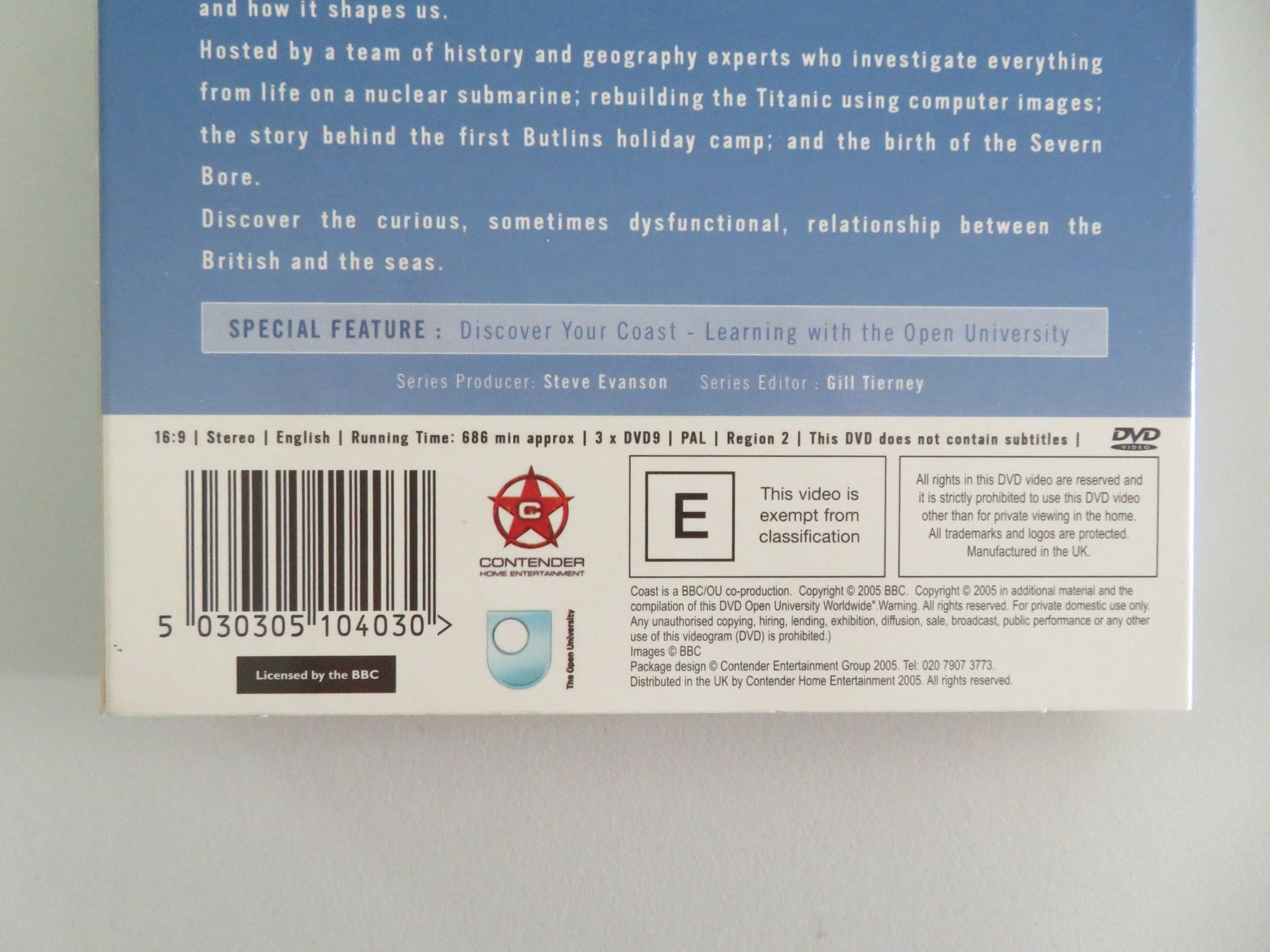 Coast (DVD BoxSet) Nicholas Crane Neil Oliver 2005 Region 2 Movie posters
