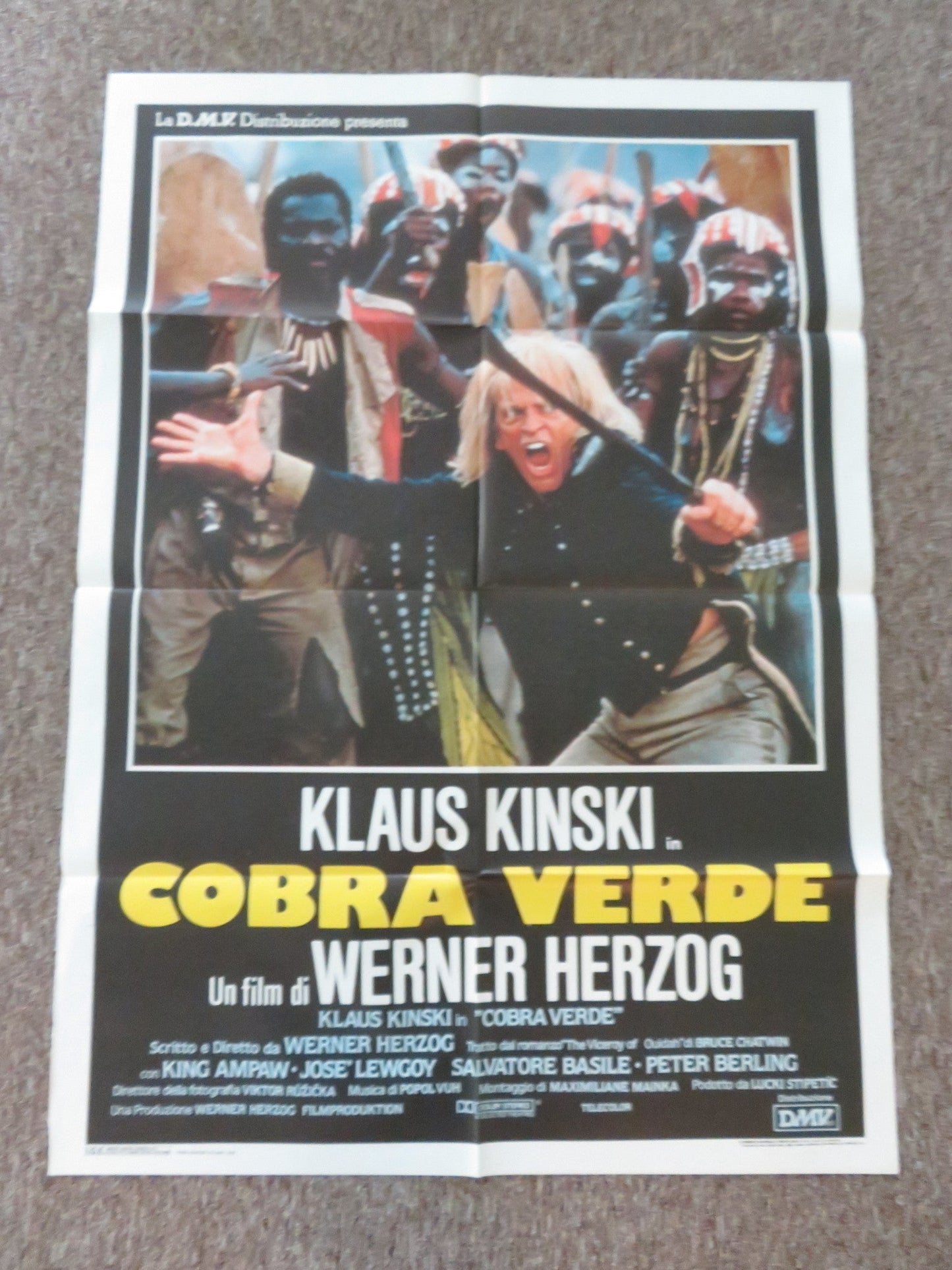 COBRA VERDE ITALIAN 2 FOGLIO POSTER KLAUS KINSKI KING AMPAW 1988 Rendezvous Cinema Movie posters