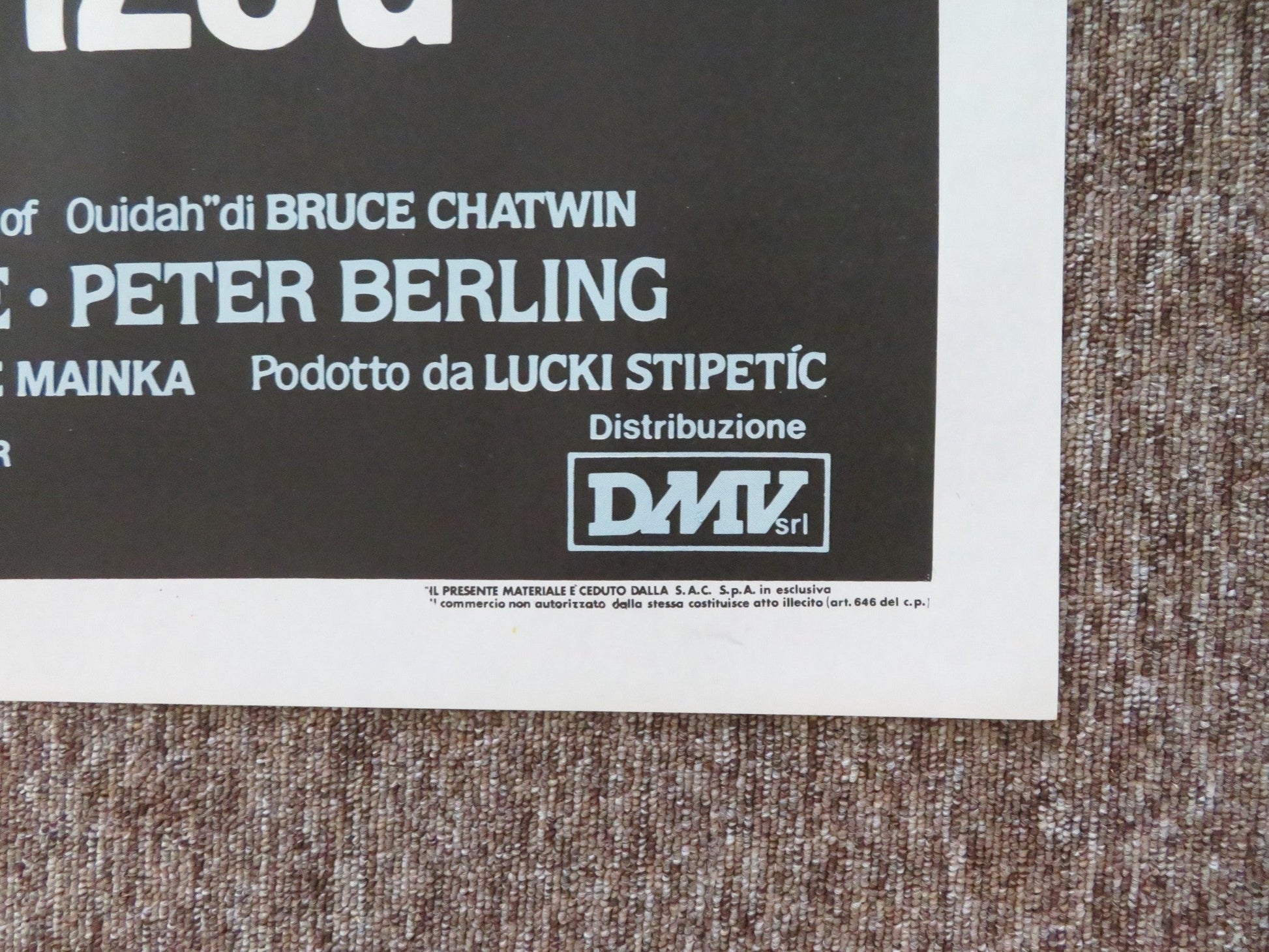 COBRA VERDE ITALIAN 2 FOGLIO POSTER KLAUS KINSKI KING AMPAW 1988 Rendezvous Cinema Movie posters