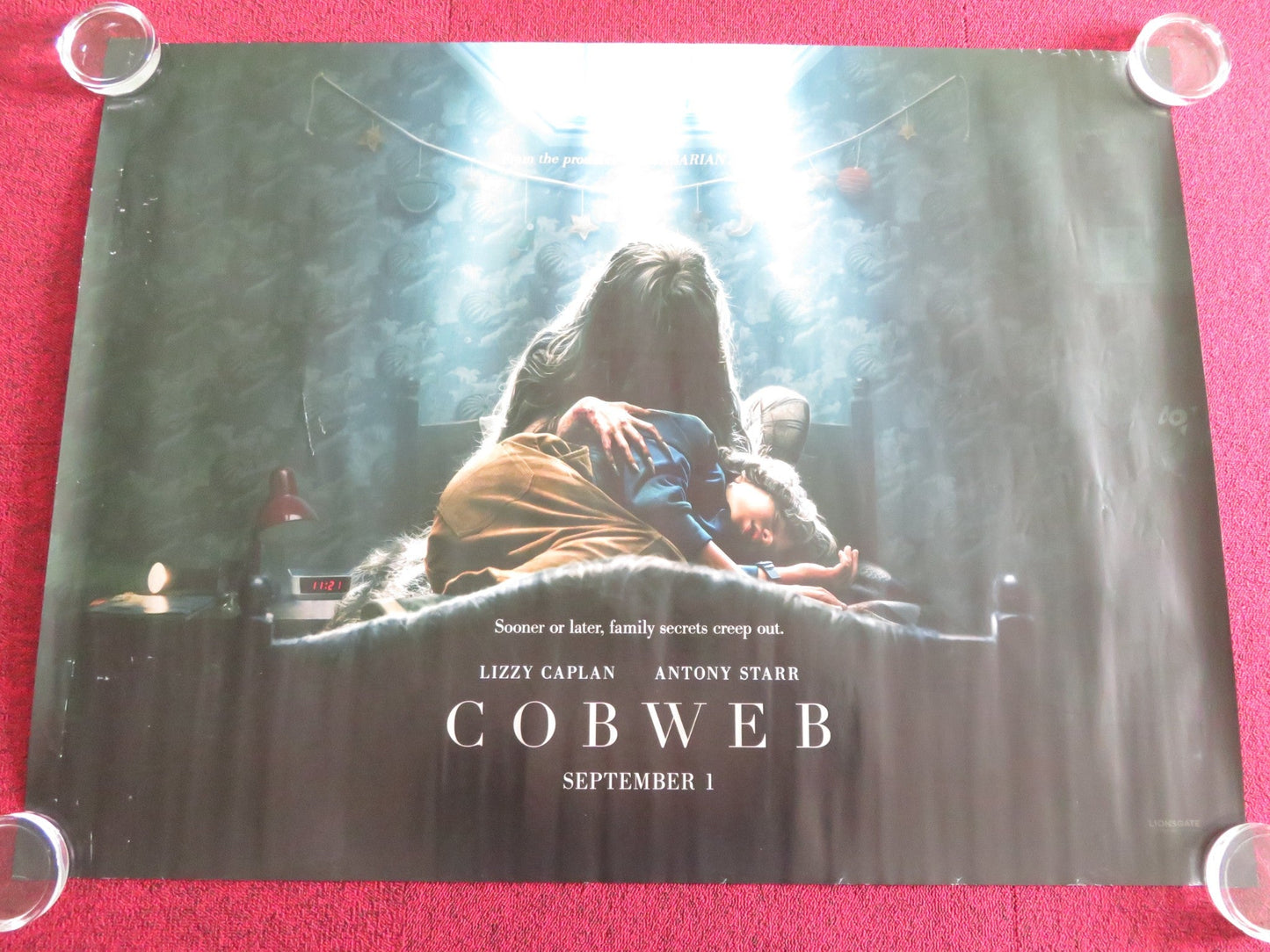 COBWEB UK QUAD ROLLED POSTER LIZZY CAPLAN ANTONY STARR 2023 Rendezvous Cinema Movie posters