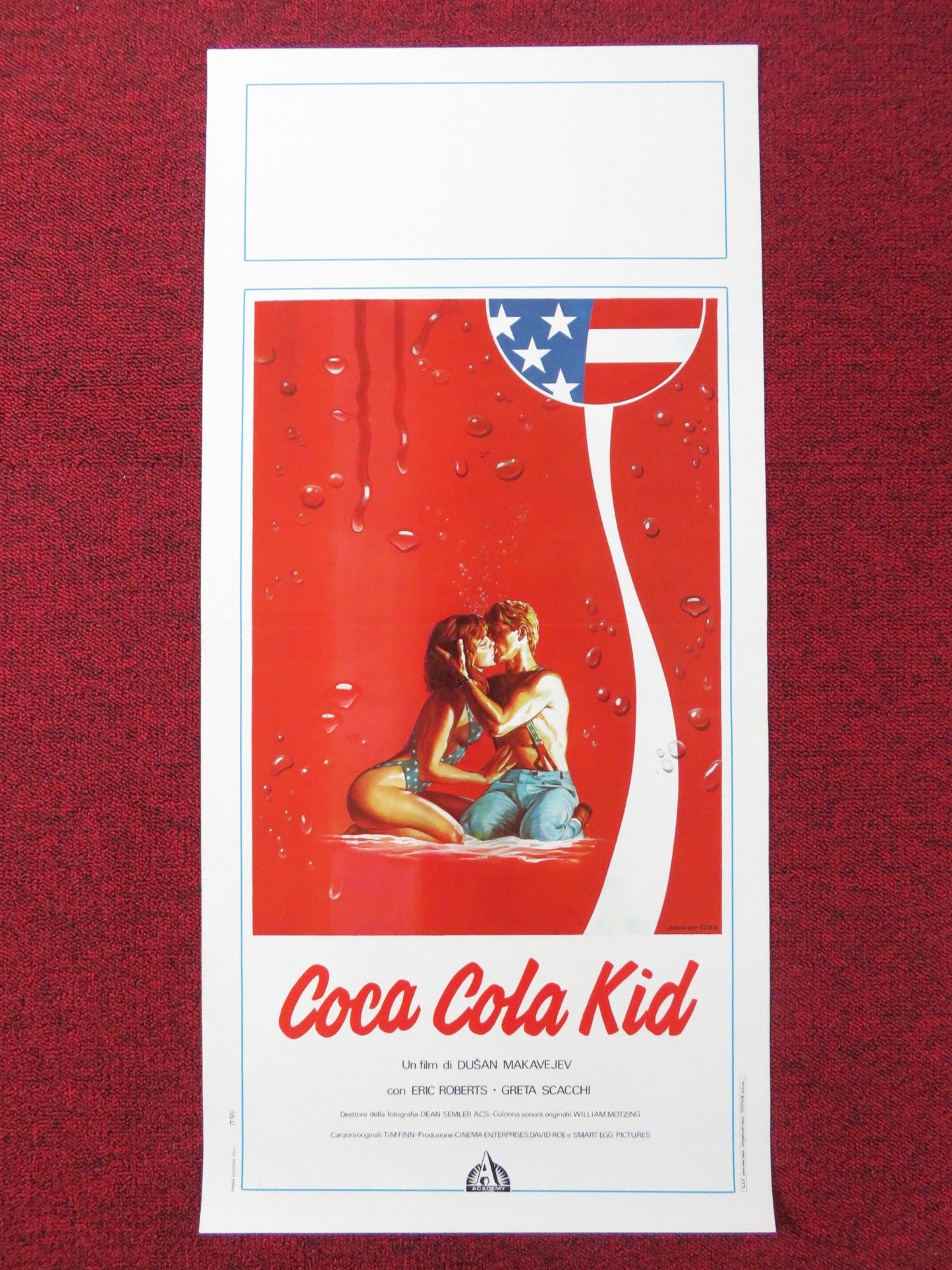 COCA - COLA KID ITALIAN LOCANDINA POSTER ERIC ROBERTS GRETA SCACCHI 1985 Rendezvous Cinema Movie posters