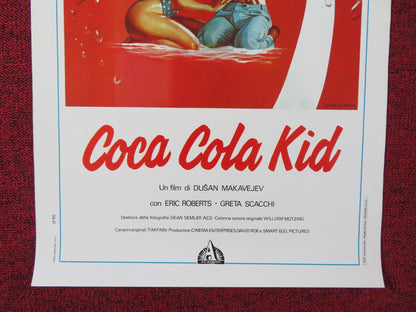 COCA - COLA KID ITALIAN LOCANDINA POSTER ERIC ROBERTS GRETA SCACCHI 1985 Rendezvous Cinema Movie posters