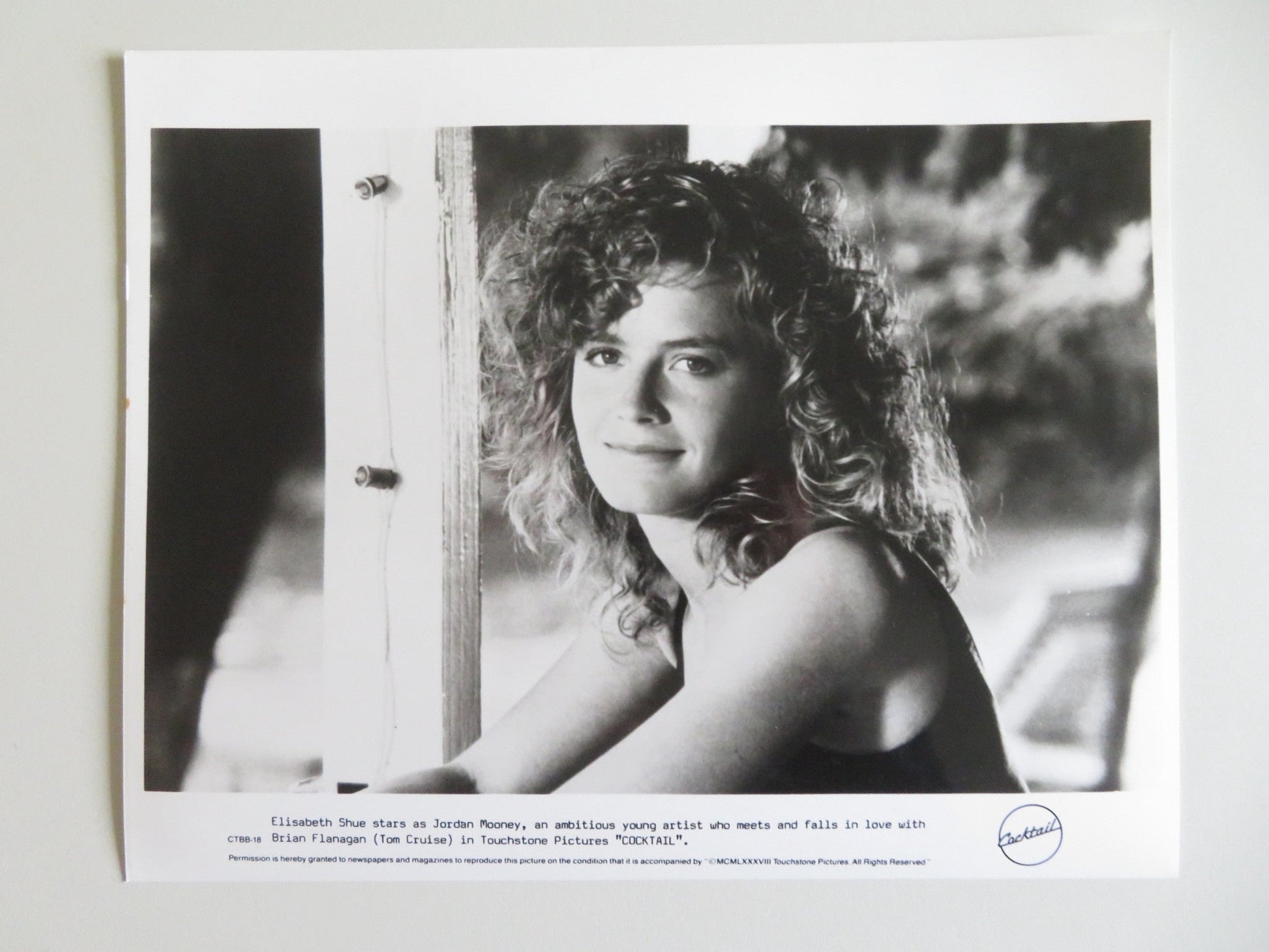 COCKTAIL MOVIE STILL PHOTO LOT OF 6 TOM CRUISE ELISABETH SHUE 1988 - Rendezvous Cinema