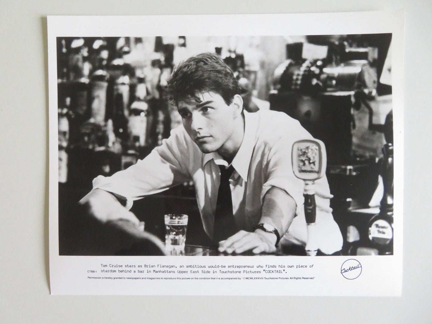 COCKTAIL MOVIE STILL PHOTO LOT OF 6 TOM CRUISE ELISABETH SHUE 1988 - Rendezvous Cinema
