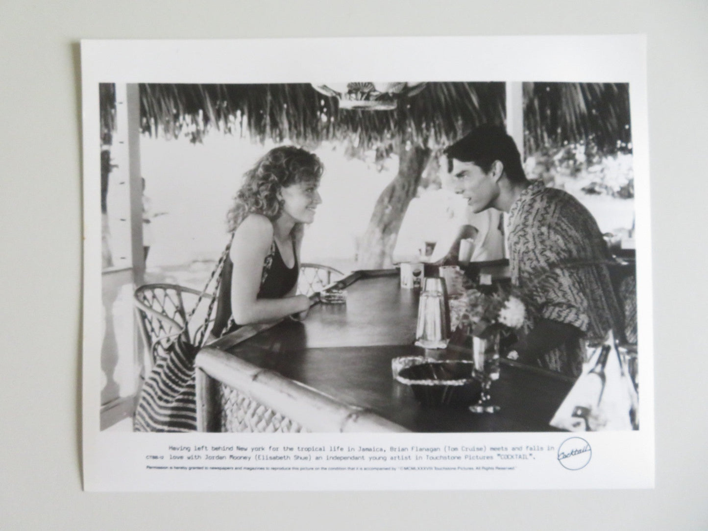COCKTAIL MOVIE STILL PHOTO LOT OF 6 TOM CRUISE ELISABETH SHUE 1988 - Rendezvous Cinema