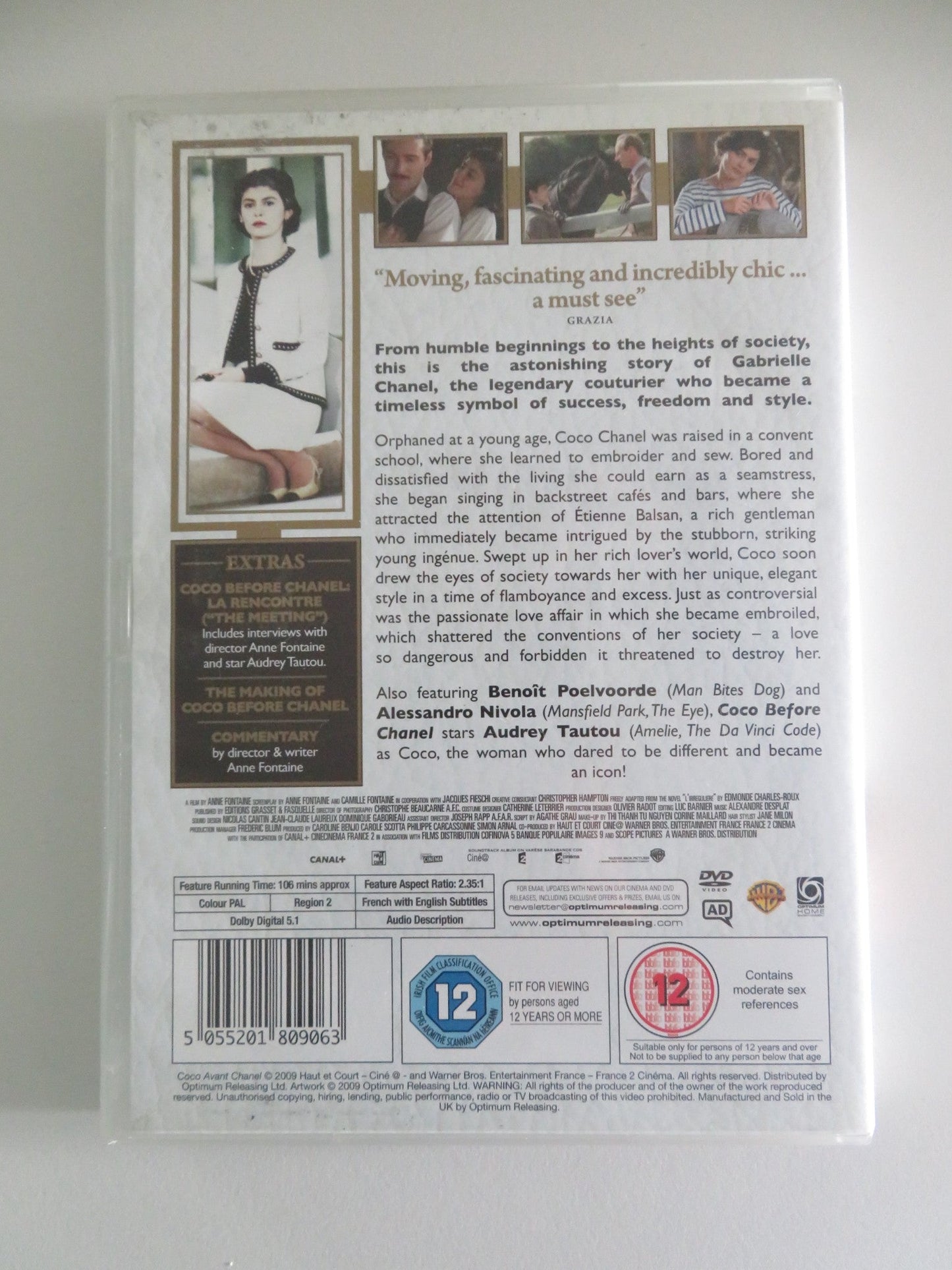 Coco Before Chanel (DVD) Audrey Tatou Alessandro Nivola 2009 Region 2 Movie posters