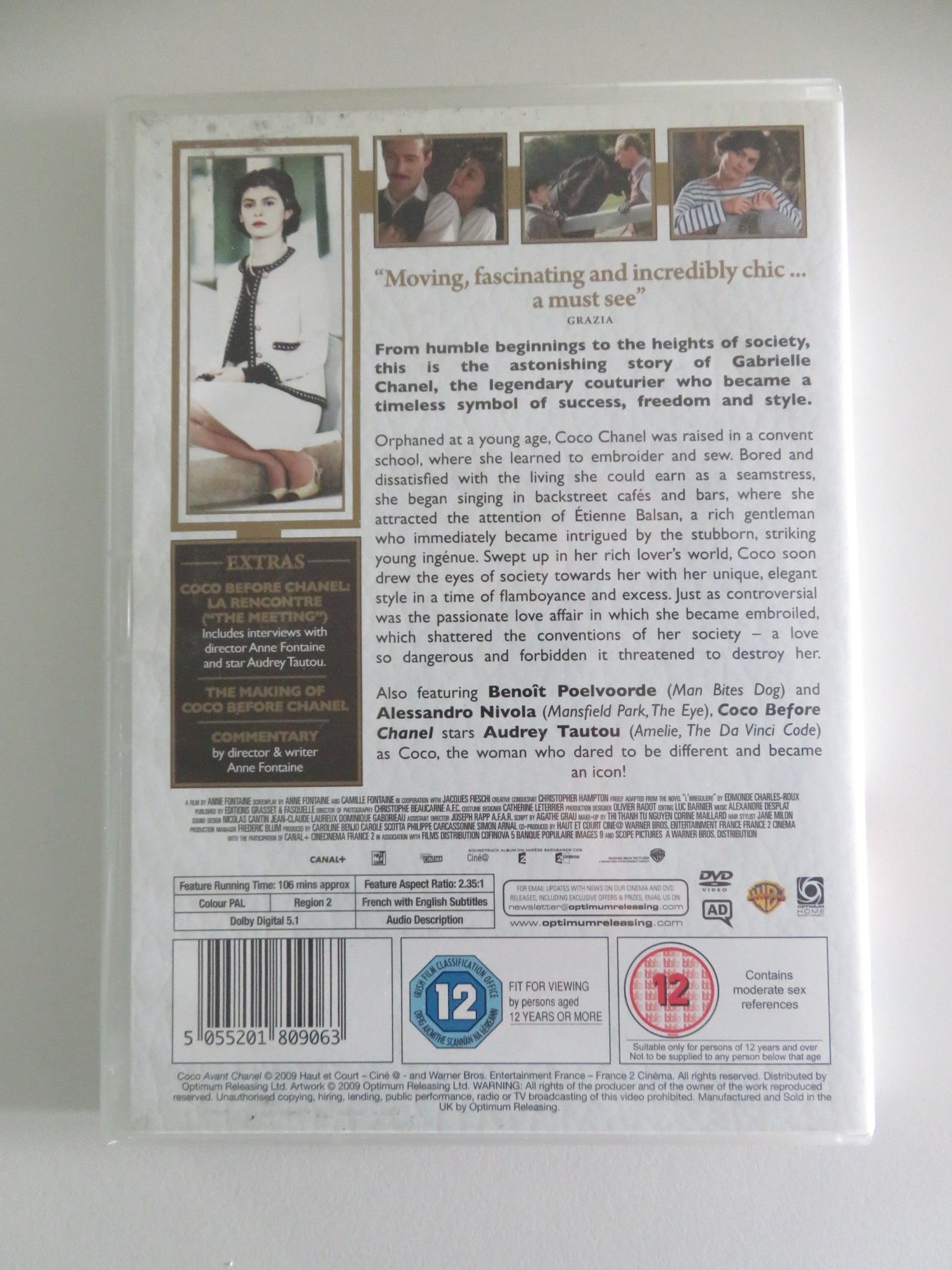 Coco Before Chanel (DVD) Audrey Tatou Alessandro Nivola 2009 Region 2 Movie posters