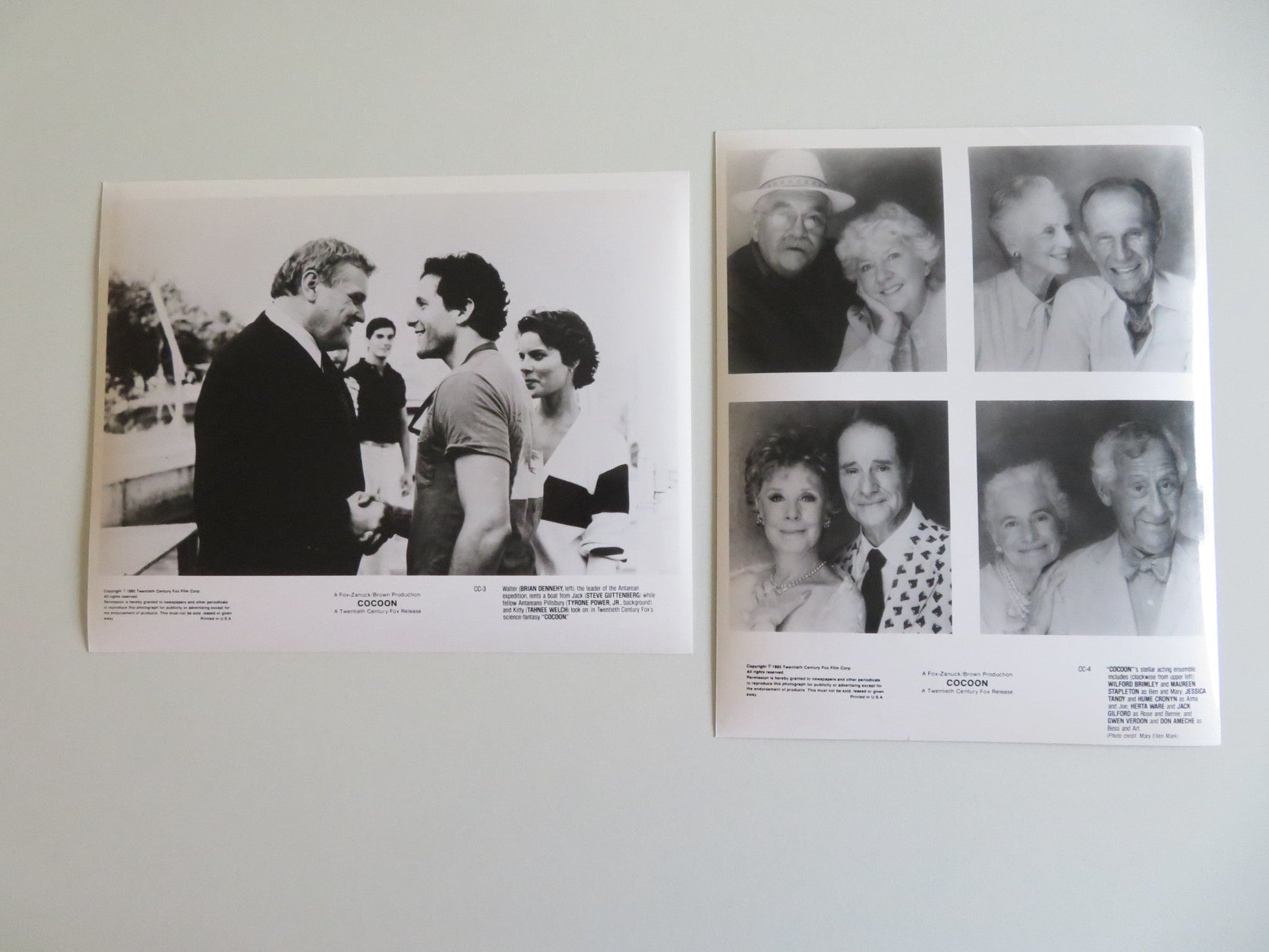 COCOON MOVIE STILL PHOTO LOT OF 13 STEVE GUTTENBERG BRIAN DENNEHY 1985 - Rendezvous Cinema