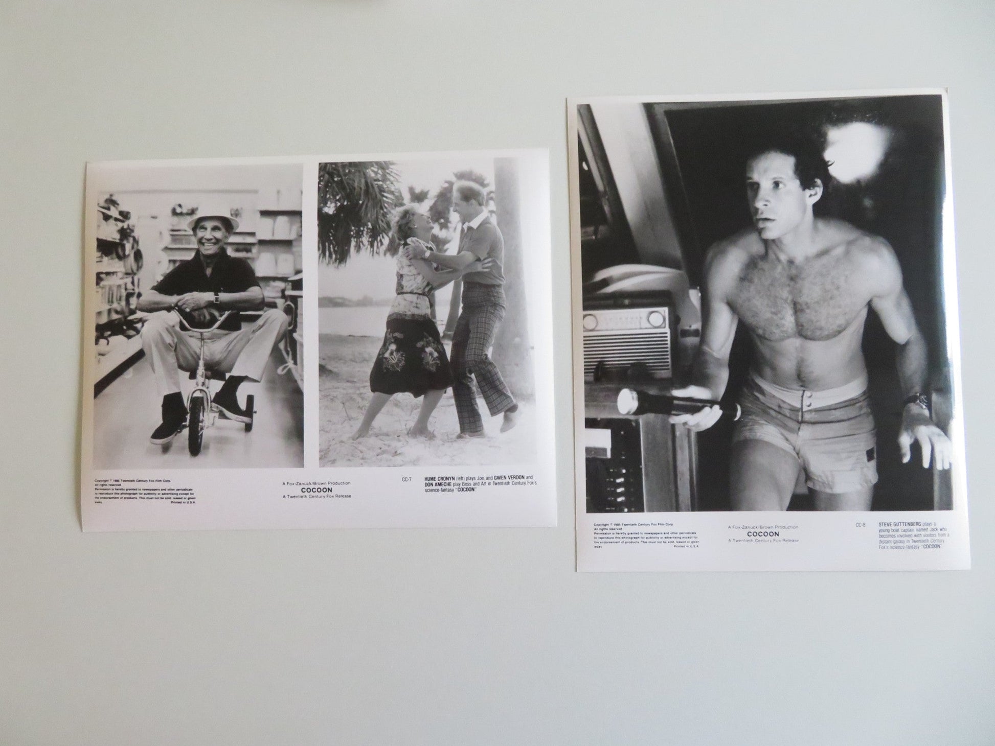 COCOON MOVIE STILL PHOTO LOT OF 13 STEVE GUTTENBERG BRIAN DENNEHY 1985 - Rendezvous Cinema