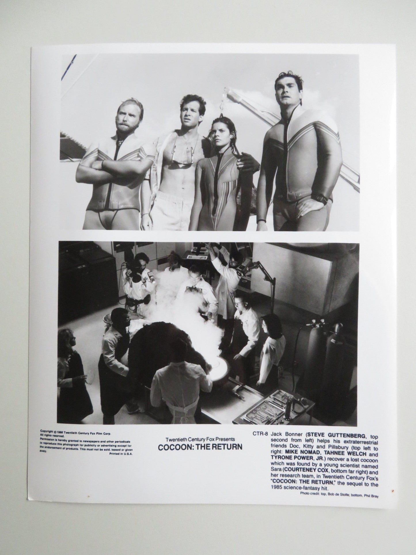 COCOON: THE RETURN MOVIE STILL PHOTO LOT OF 6 STEVE GUTTENBERG COURTNEY COX 1988 - Rendezvous Cinema