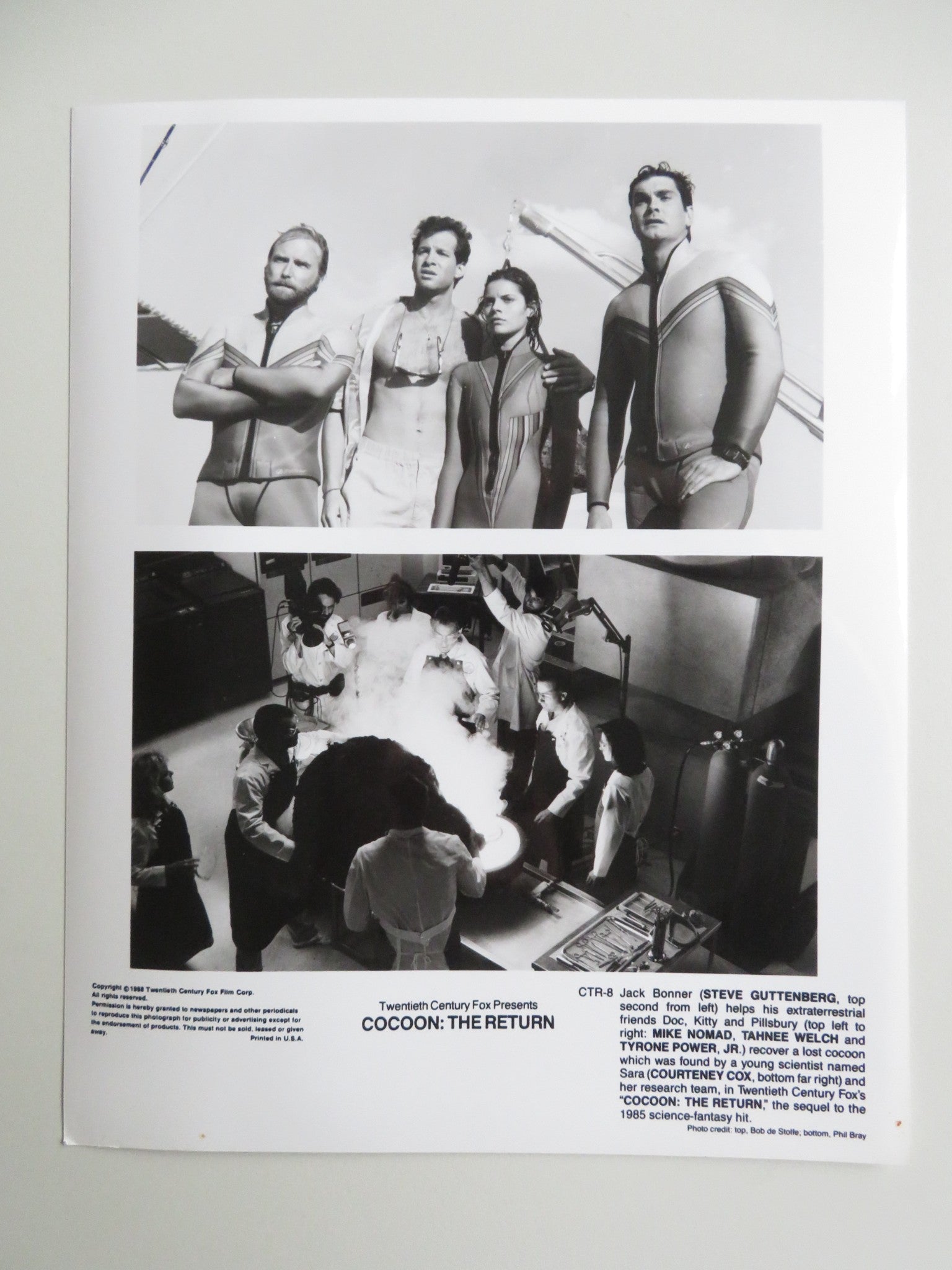 COCOON: THE RETURN MOVIE STILL PHOTO LOT OF 6 STEVE GUTTENBERG COURTNEY COX 1988 - Rendezvous Cinema
