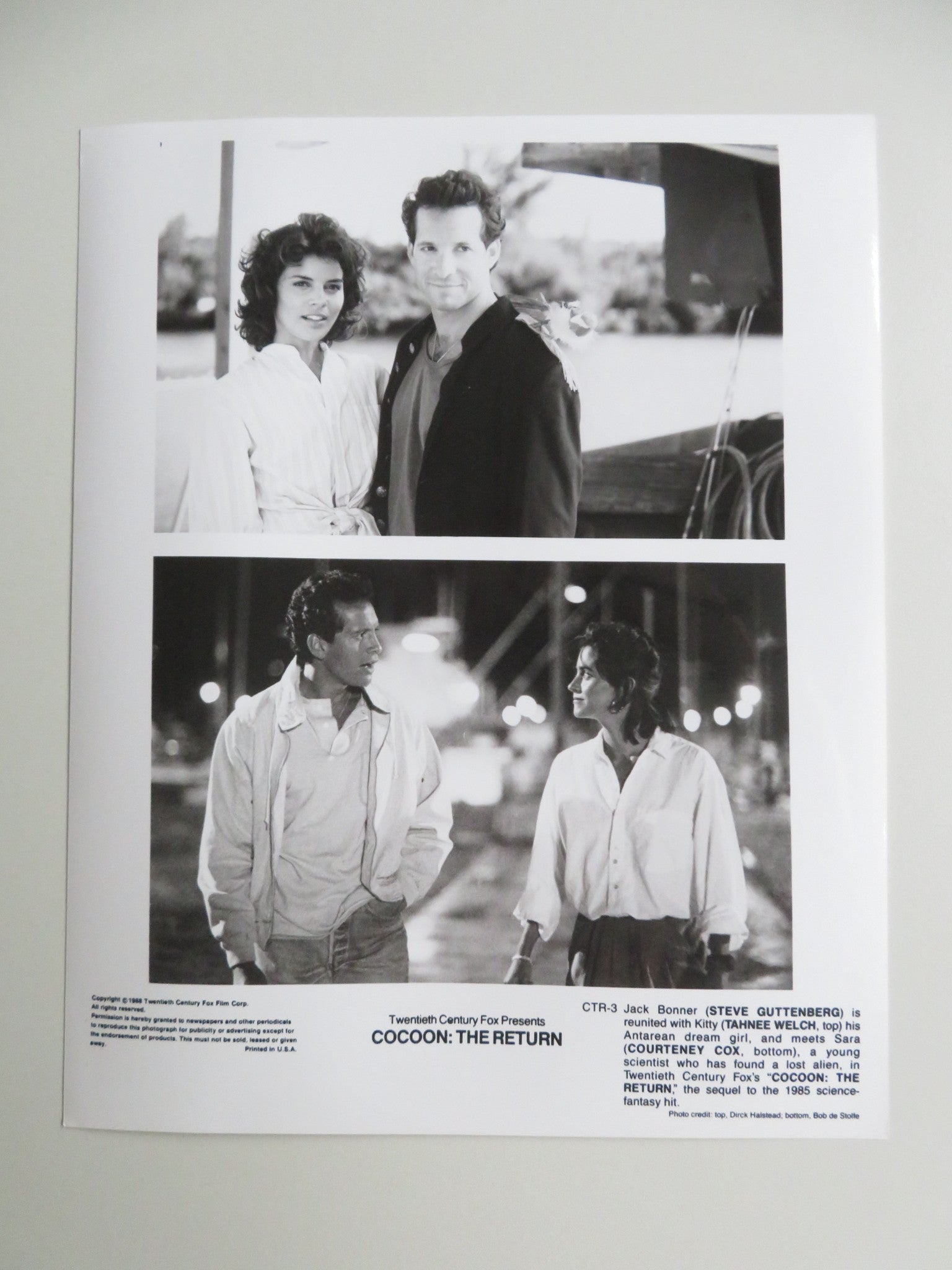 COCOON: THE RETURN MOVIE STILL PHOTO LOT OF 6 STEVE GUTTENBERG COURTNEY COX 1988 - Rendezvous Cinema