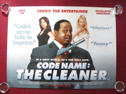 CODE NAME: THE CLEANER UK QUAD ROLLED POSTER CEDRIC THE ENTERTAINER L. LIU 2007 Rendezvous Cinema Movie posters