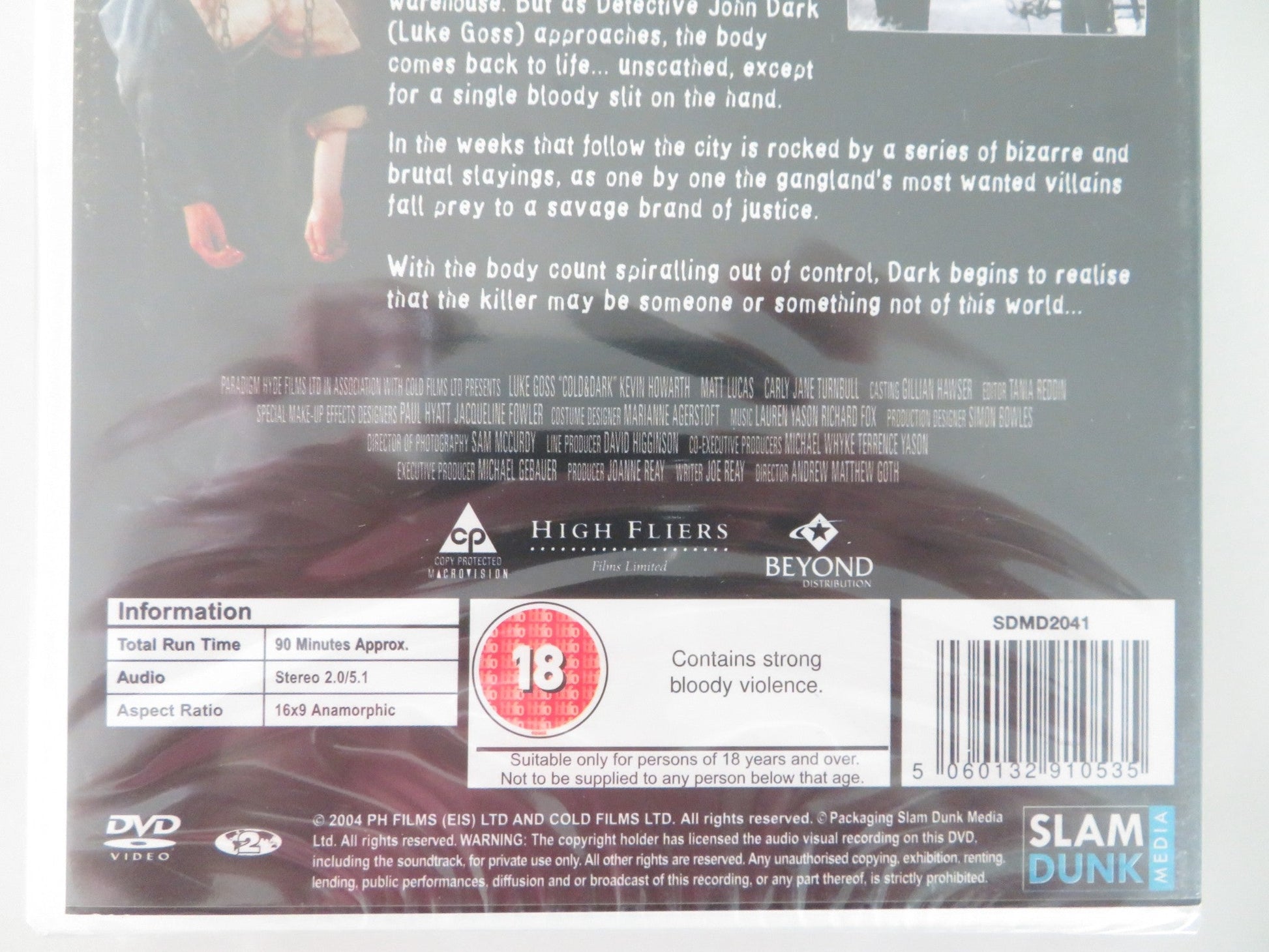 COLD AND DARK (DVD) MATT LUCAS LUKE GOSS 2005 REGION 2 Movie posters