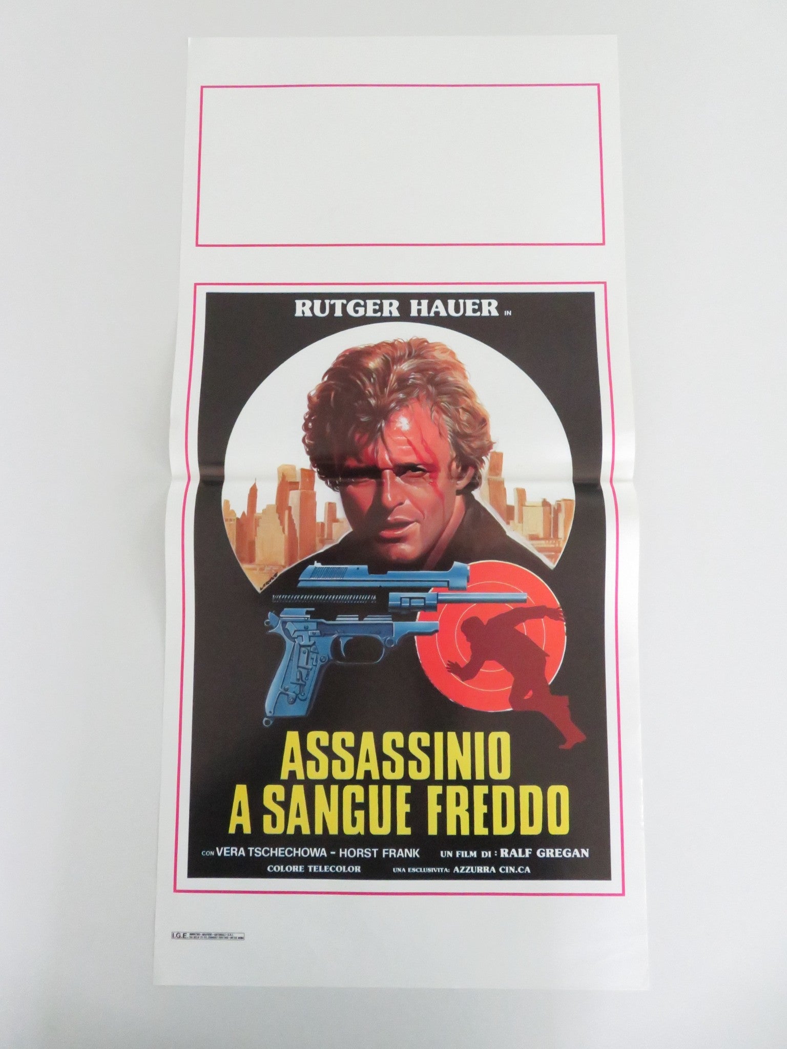 COLD BLOOD ITALIAN LOCANDINA POSTER RUTGER HAUER HORST FRANK 1975 Movie posters