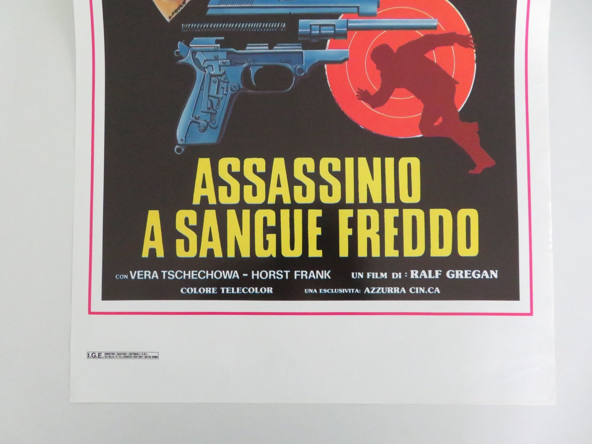 COLD BLOOD ITALIAN LOCANDINA POSTER RUTGER HAUER HORST FRANK 1975 Movie posters