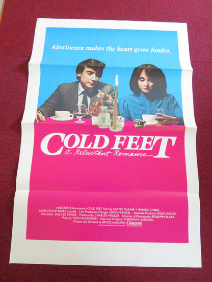 COLD FEET US TRI FOLDED ONE SHEET ROLLED POSTER GRIFFIN DUNNE M. CHIBAS 1983 Rendezvous Cinema Movie posters