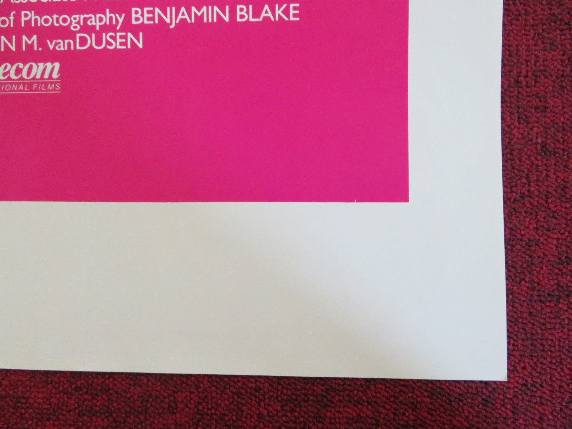 COLD FEET US TRI FOLDED ONE SHEET ROLLED POSTER GRIFFIN DUNNE M. CHIBAS 1983 Rendezvous Cinema Movie posters