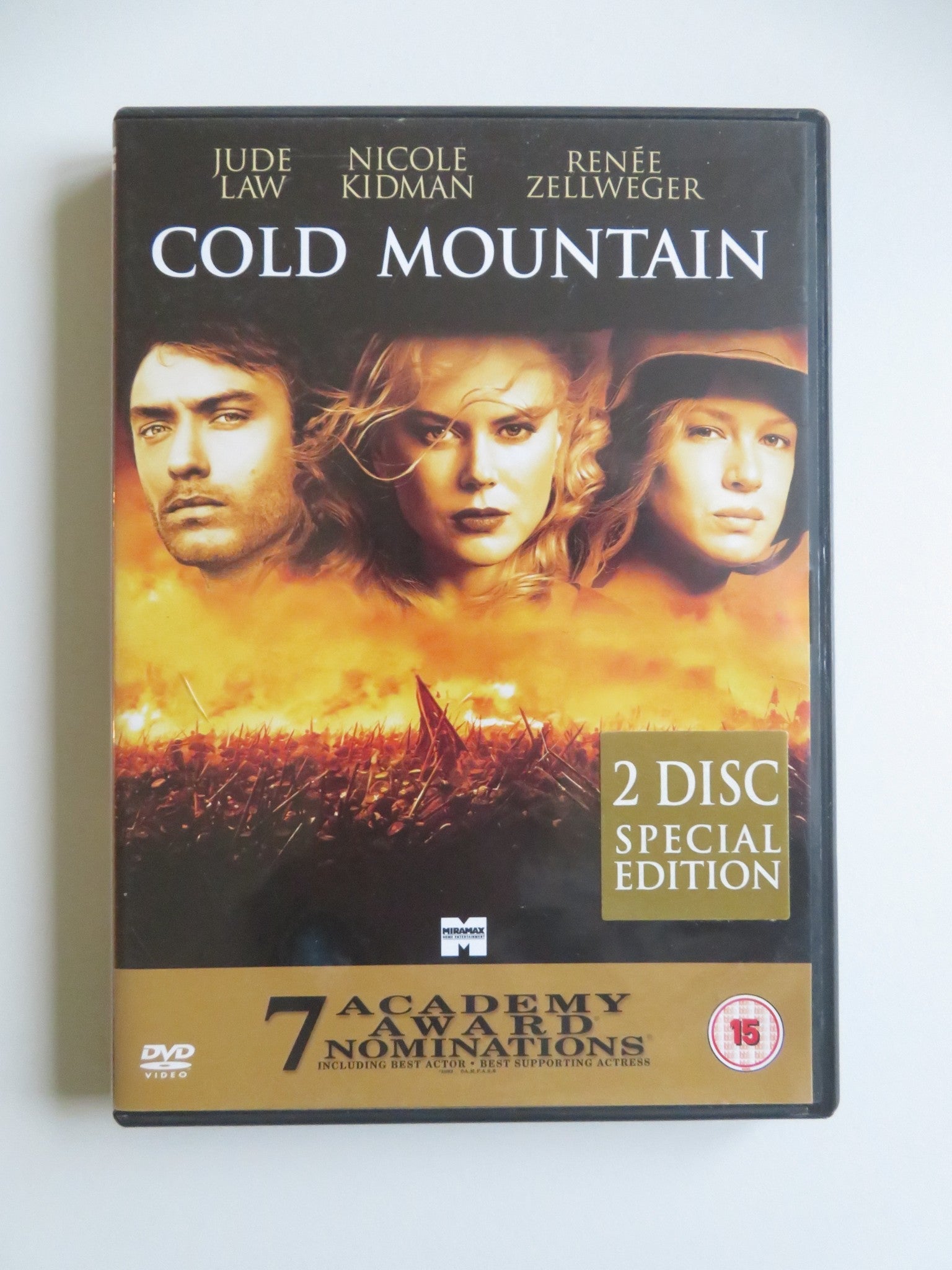 COLD MOUNTAIN - 2 DISC SPECIAL EDITION (DVD) JUDE LAW NICOLE KIDMAN 2003 REGION 2 Movie posters
