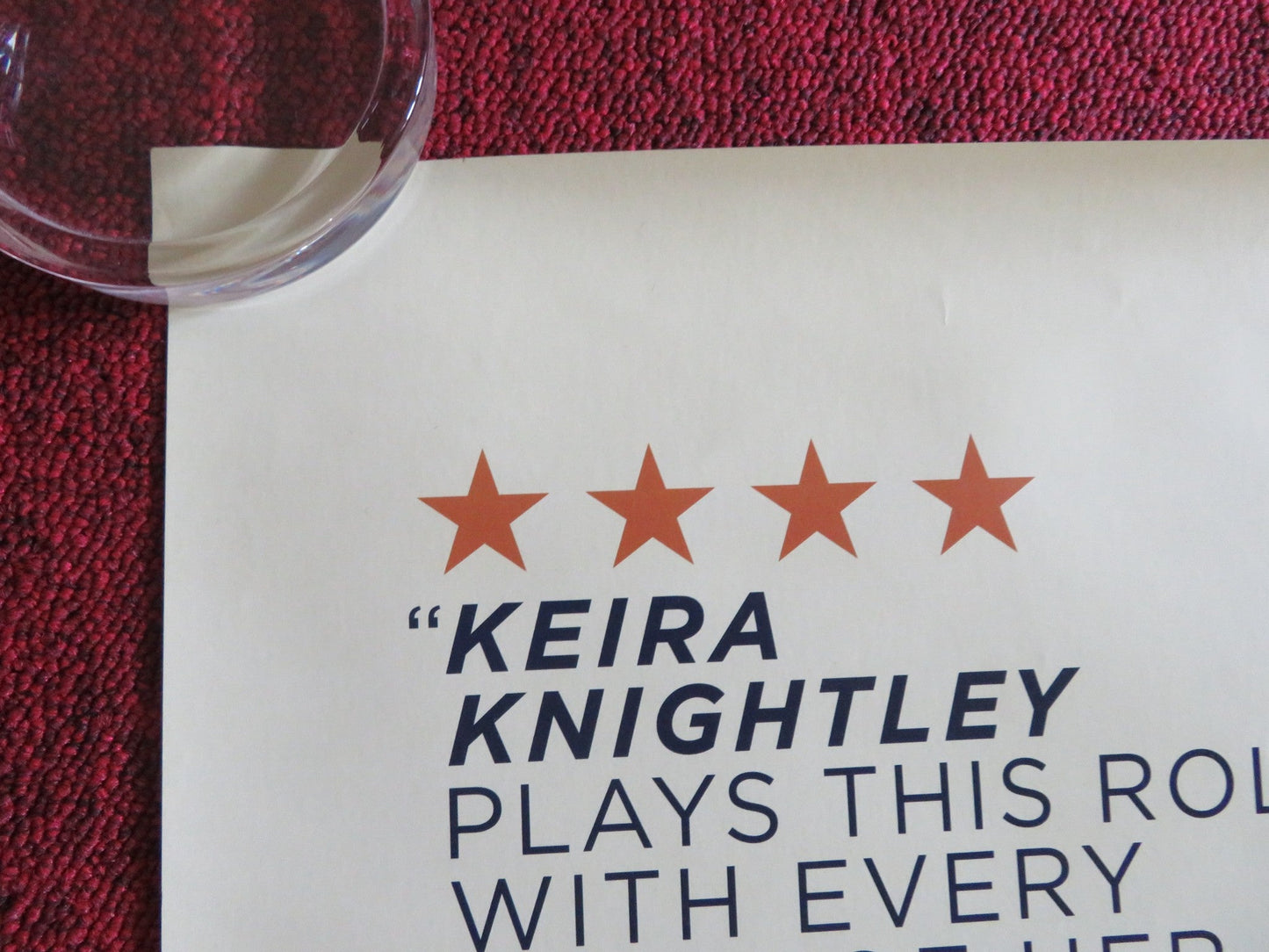 COLETTE US ONE SHEET ROLLED POSTER KEIRA KNIGHTLEY FIONA SHAW 2018 Rendezvous Cinema Movie posters