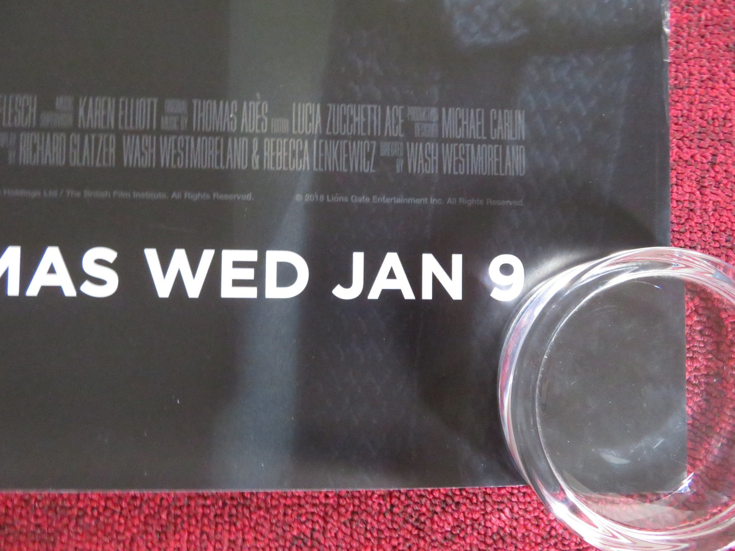 COLETTE US ONE SHEET ROLLED POSTER KEIRA KNIGHTLEY FIONA SHAW 2018 Rendezvous Cinema Movie posters