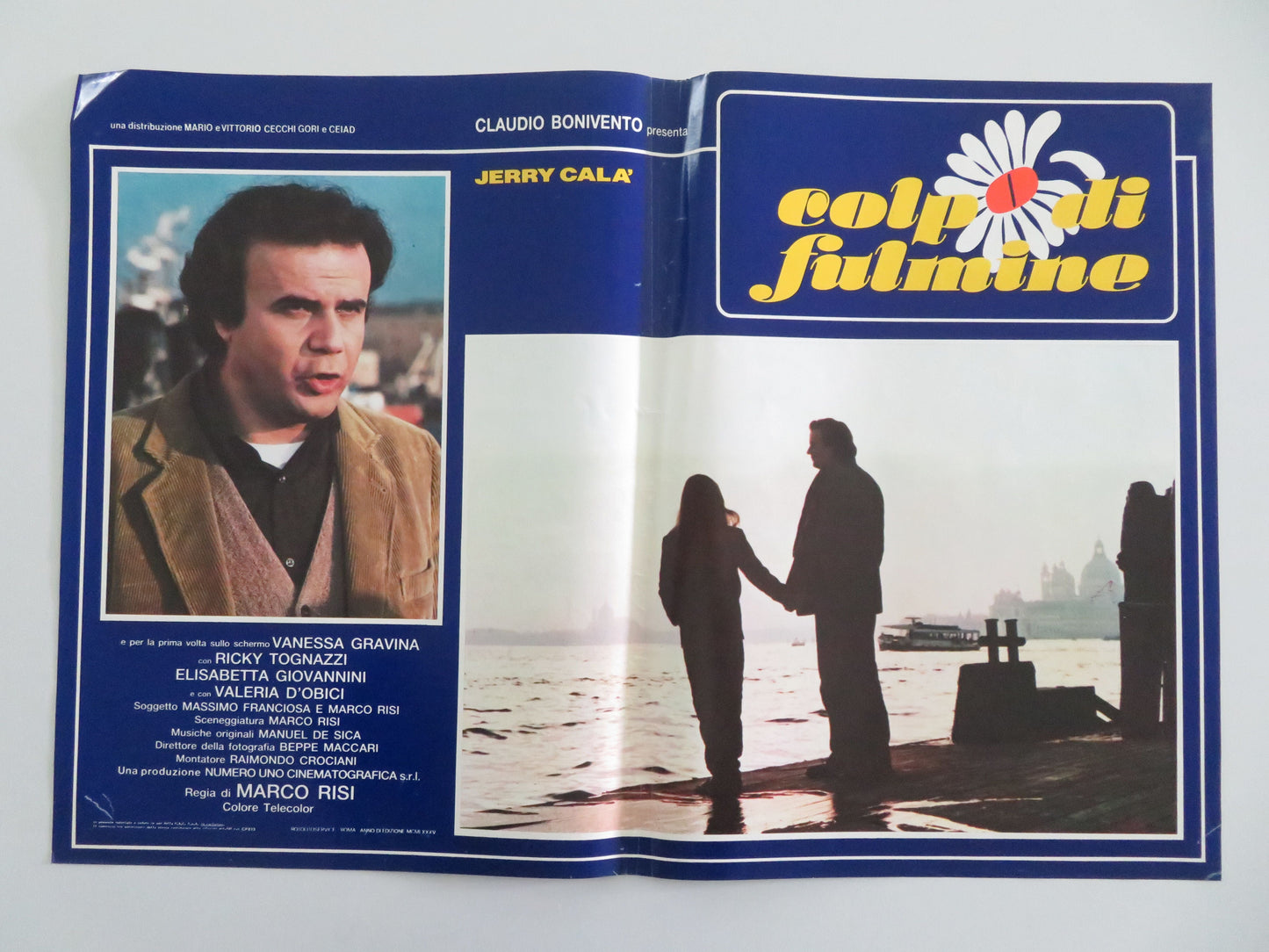 Colpo di fulmine - C Italian Fotobusta Poster Jerry Calà Vanessa Gravina 1985 Movie posters