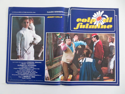Colpo di fulmine - D Italian Fotobusta Poster Jerry Calà Vanessa Gravina 1985 Movie posters