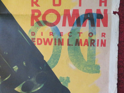 COLT .45 FOLDED SPANISH ONE SHEET POSTER RANDOLPH SCOTT RUTH ROMAN 1950 Rendezvous Cinema Movie posters