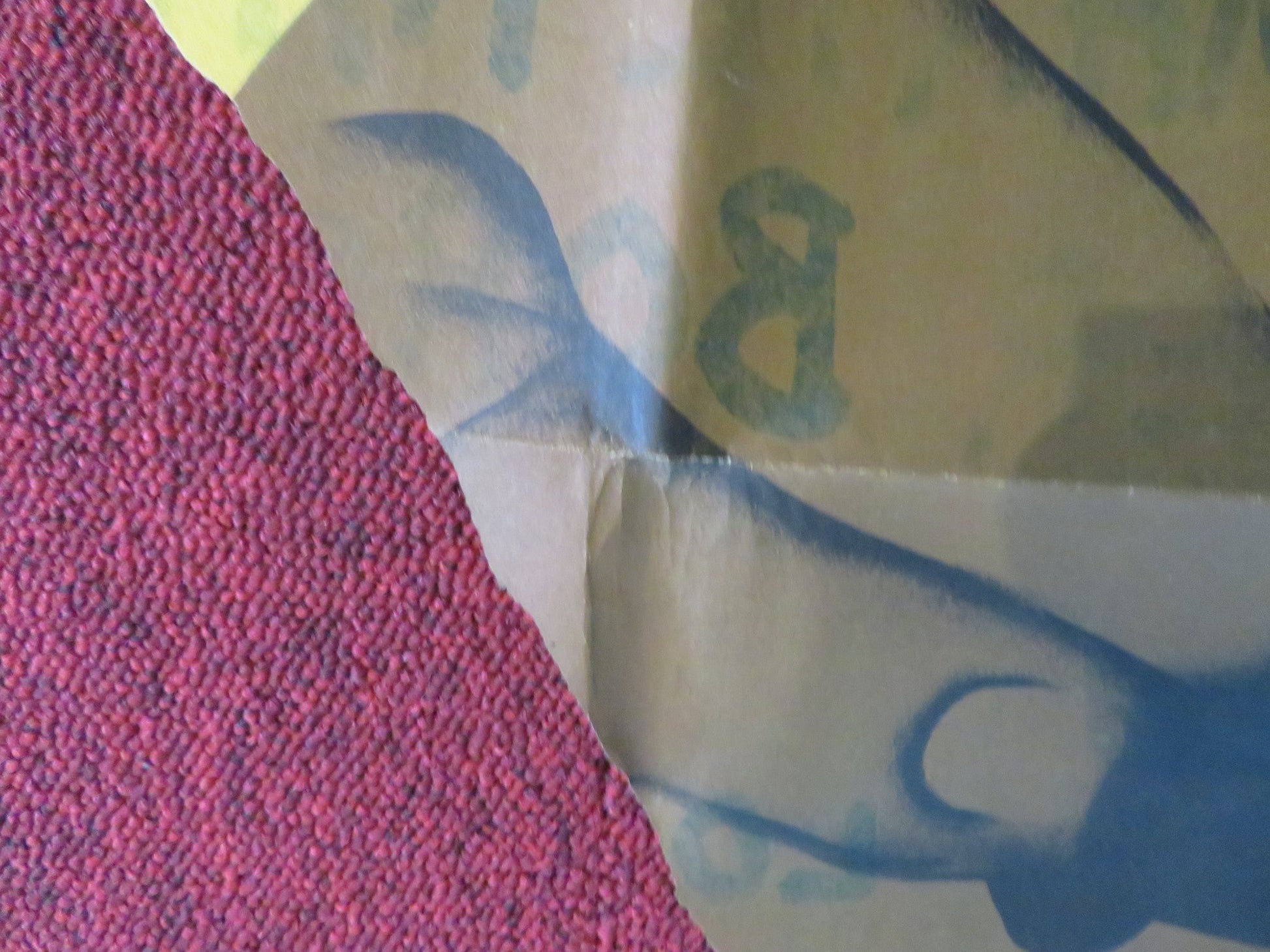 COLT .45 FOLDED SPANISH ONE SHEET POSTER RANDOLPH SCOTT RUTH ROMAN 1950 Rendezvous Cinema Movie posters