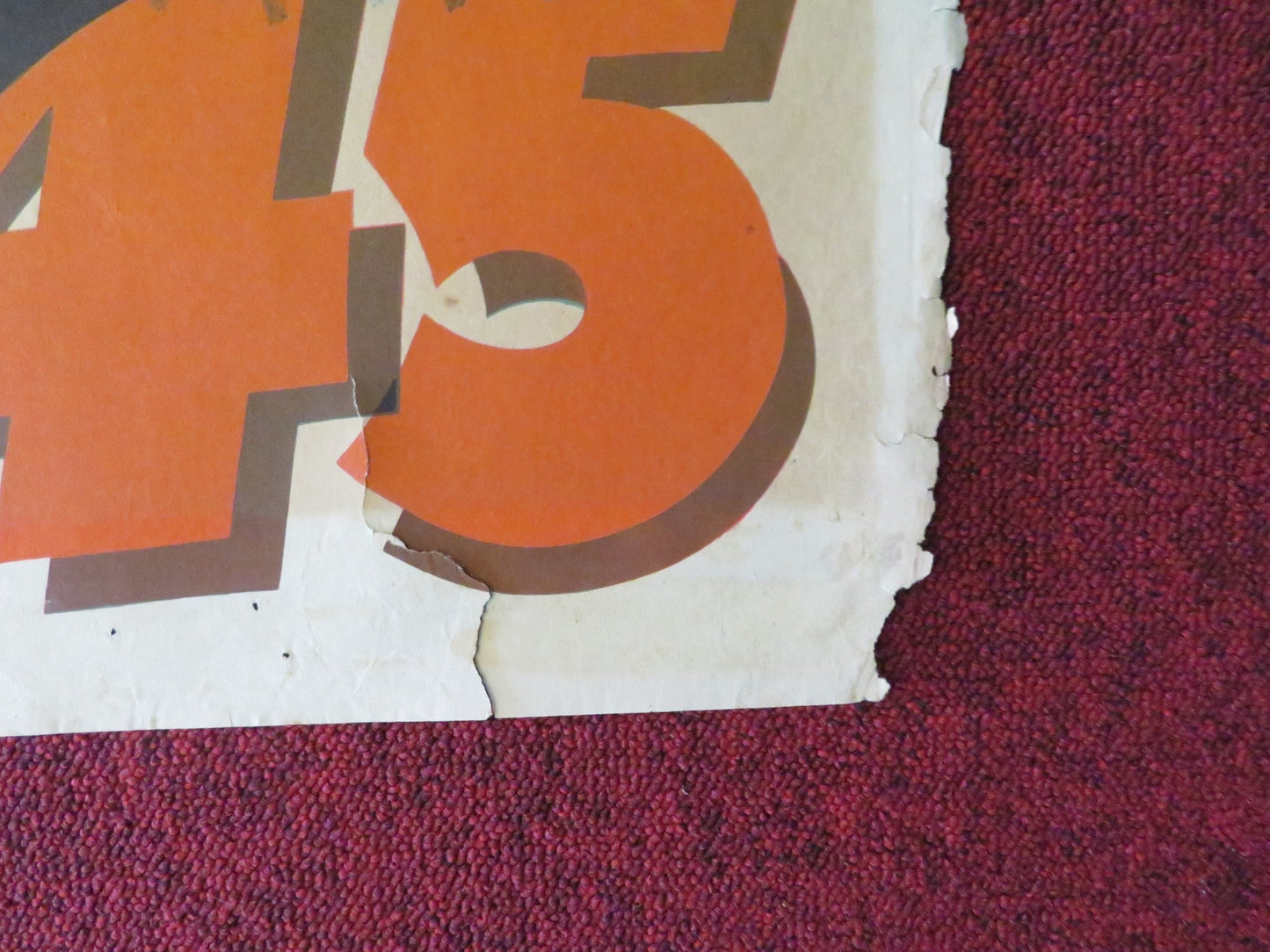 COLT .45 FOLDED SPANISH ONE SHEET POSTER RANDOLPH SCOTT RUTH ROMAN 1950 Rendezvous Cinema Movie posters