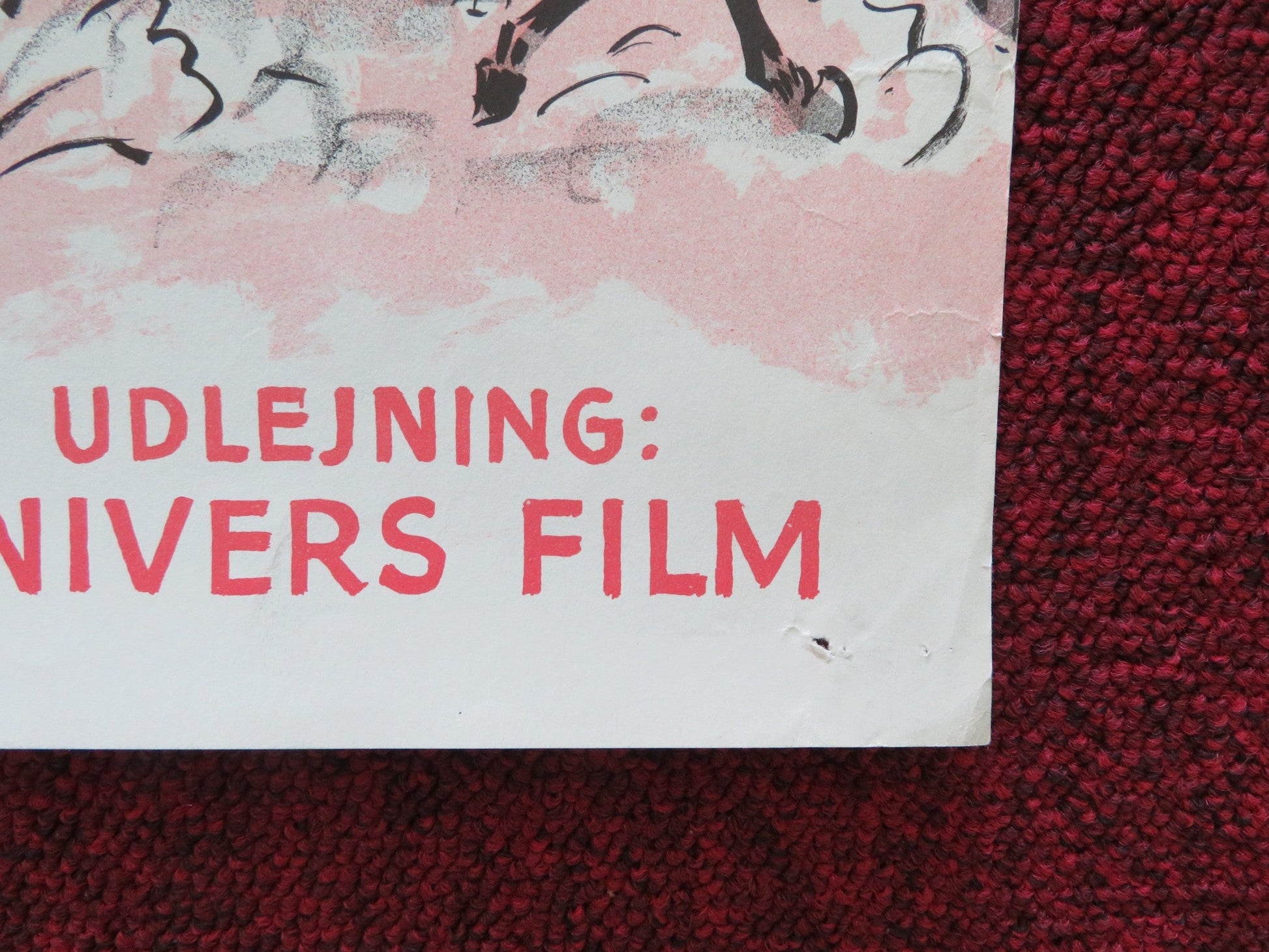 COLUMN SOUTH DANISH POSTER ROLLED AUDIE MURPHY JOAN EVANS 1960 Rendezvous Cinema Movie posters