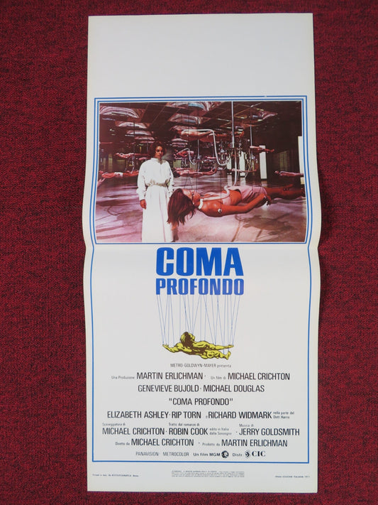 COMA ITALIAN LOCANDINA POSTER GENEVIEVE BUJOLD MICHAEL DOUGLAS 1978 Rendezvous Cinema Movie posters