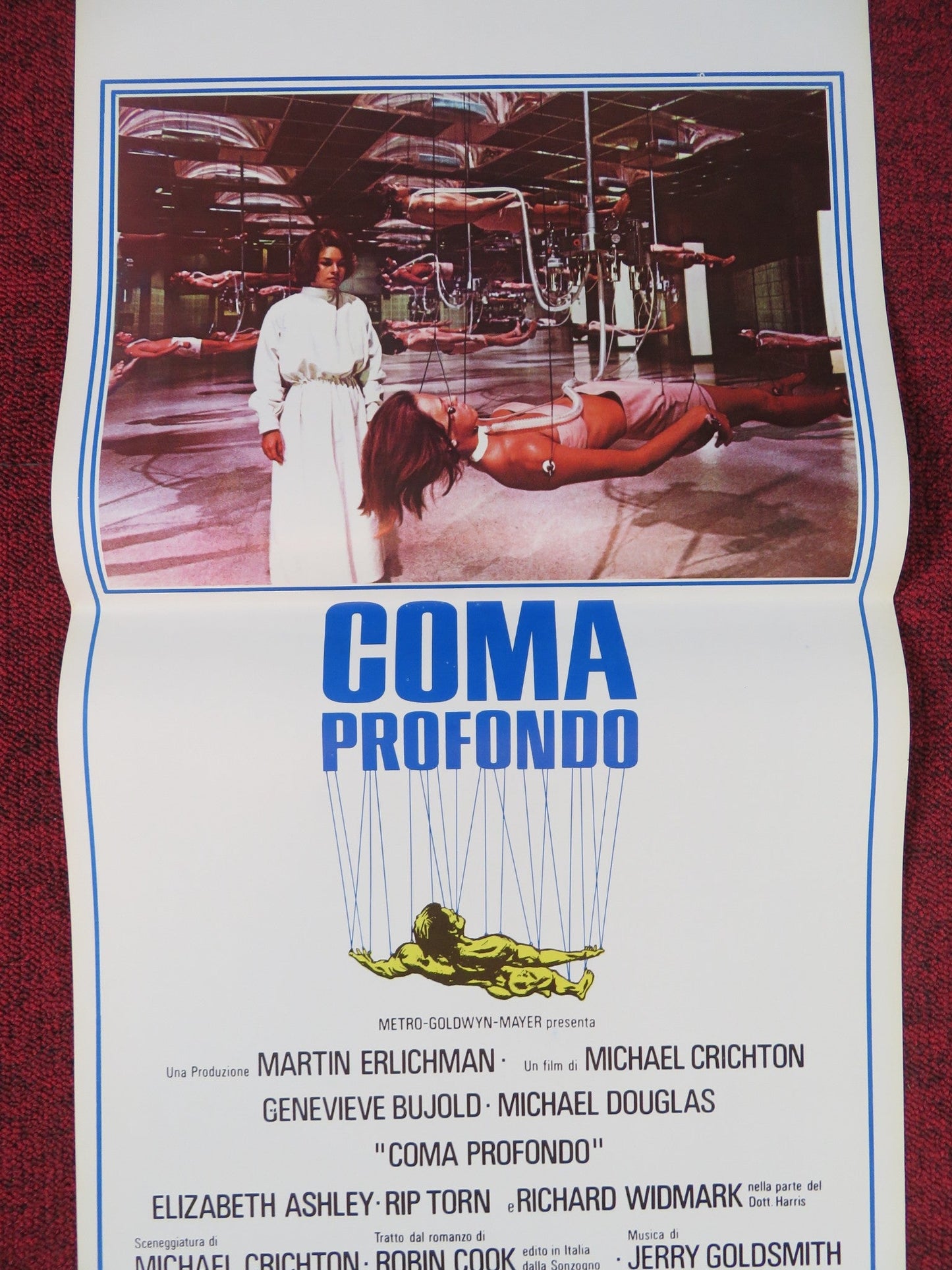 COMA ITALIAN LOCANDINA POSTER GENEVIEVE BUJOLD MICHAEL DOUGLAS 1978 Rendezvous Cinema Movie posters