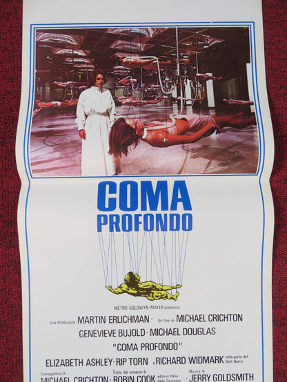 COMA ITALIAN LOCANDINA POSTER GENEVIEVE BUJOLD MICHAEL DOUGLAS 1978 Rendezvous Cinema Movie posters